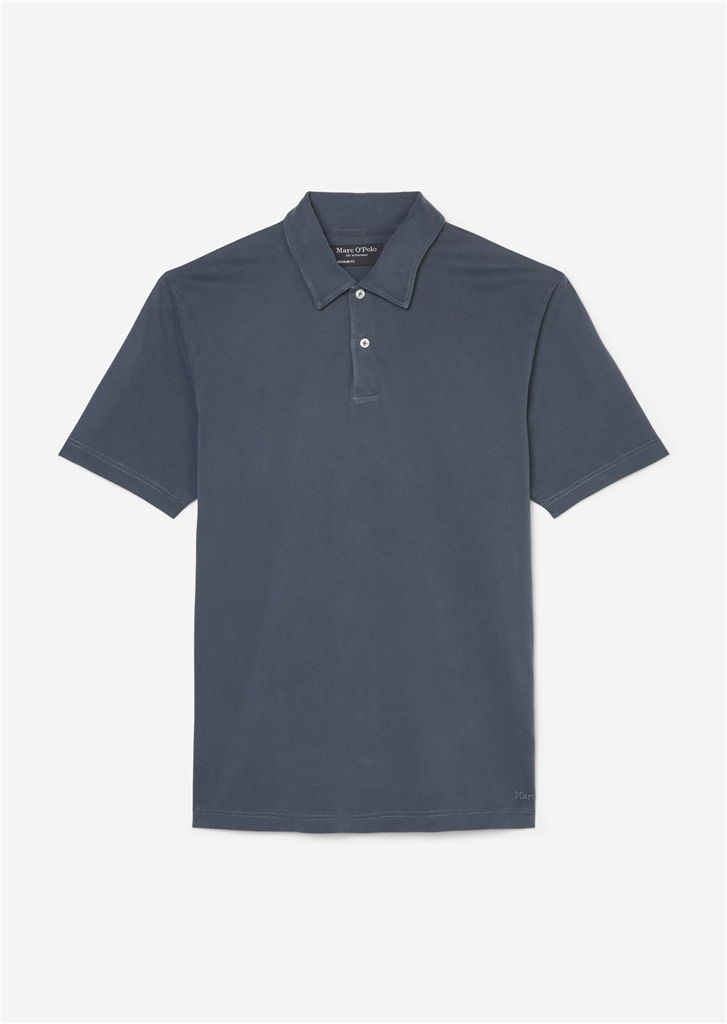 Marc O'Polo regular fit polo, heren poloshirt korte mouw, donkerblauw