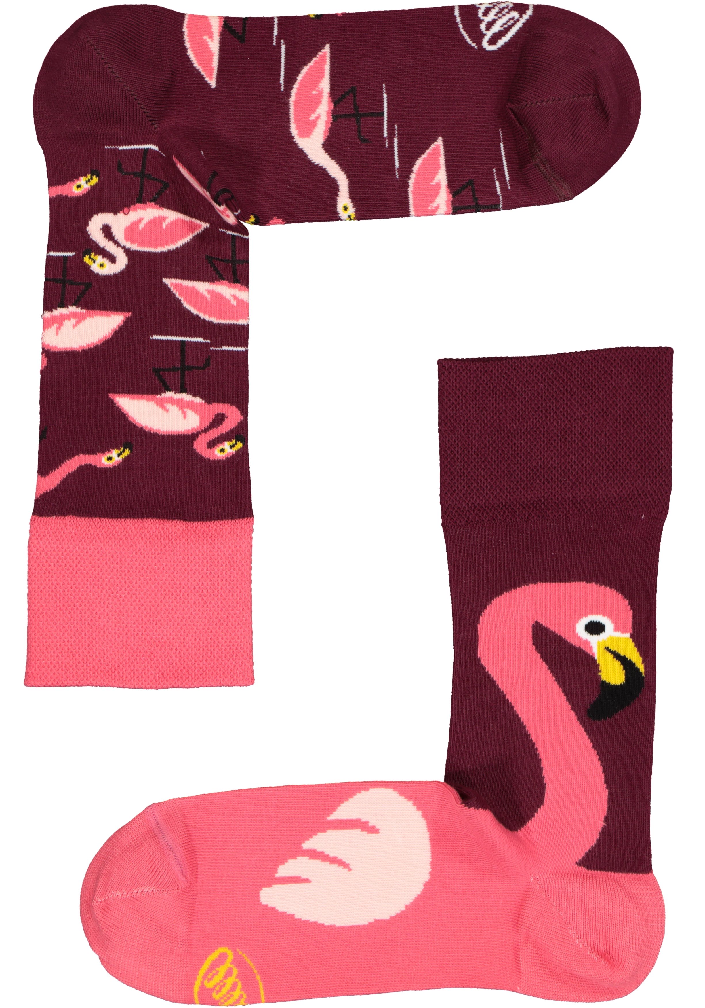 Many Mornings unisex sokken Pink Flamingo