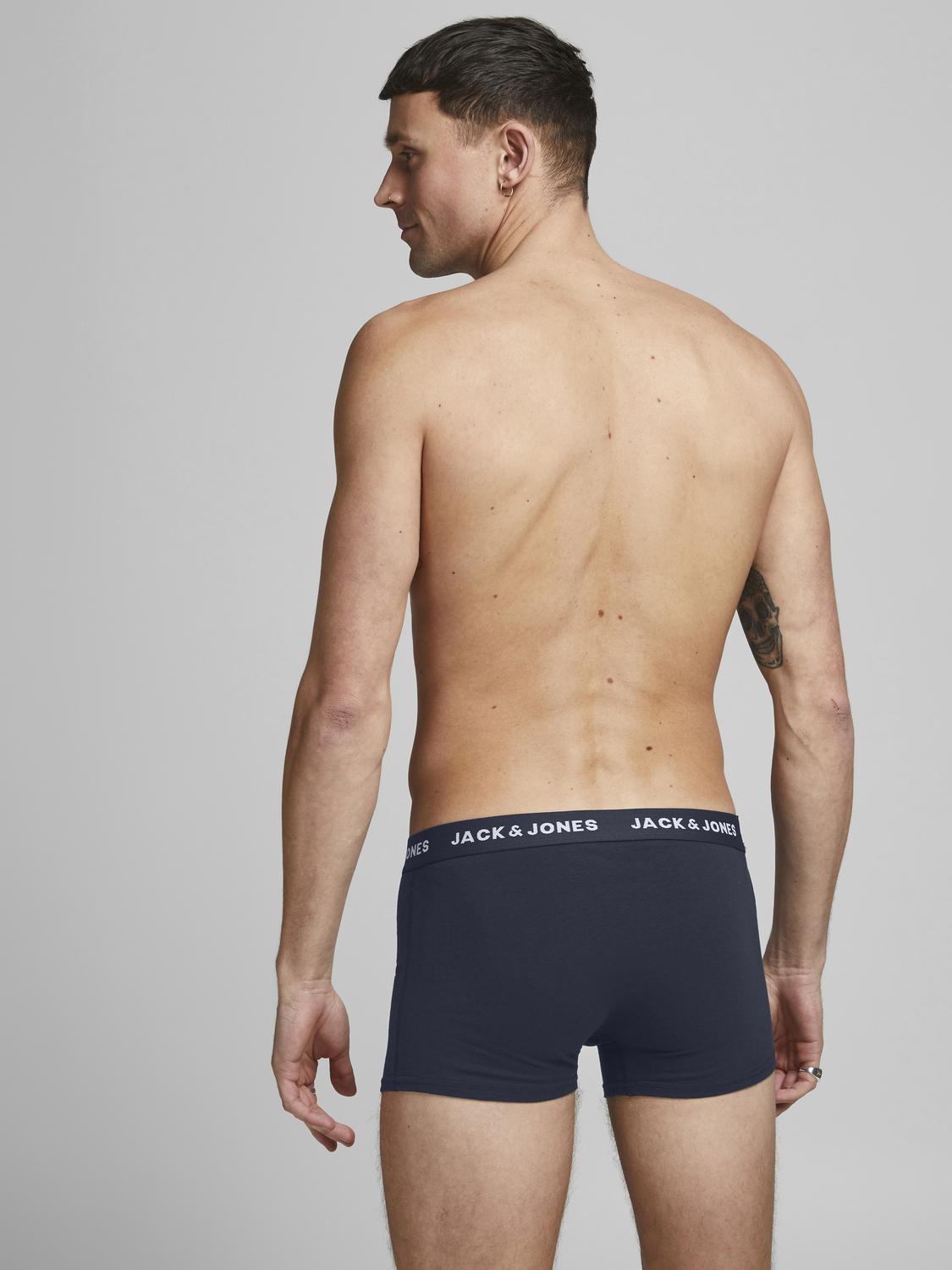 JACK & JONES Jacsolid trunks (10-pack), heren boxers, blauw