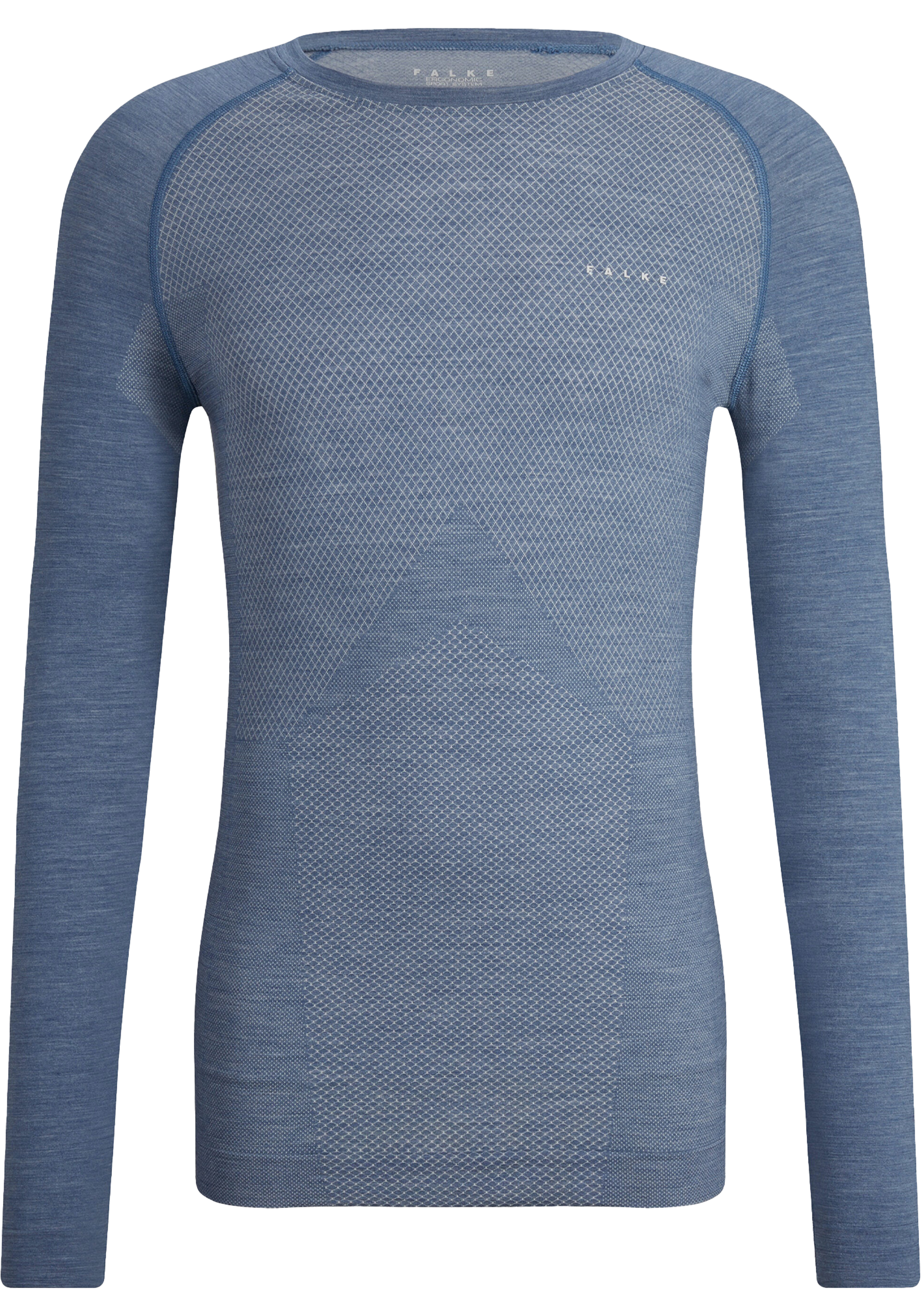 FALKE heren lange mouw shirt Wool-Tech Light, thermoshirt, blauw (capitain)