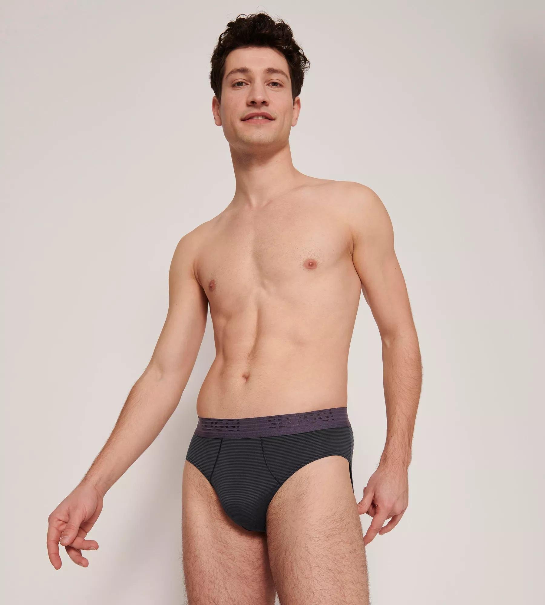 Sloggi Men EVER Cool Brief, heren slip met smalle zijkanten (2-pack), zwart