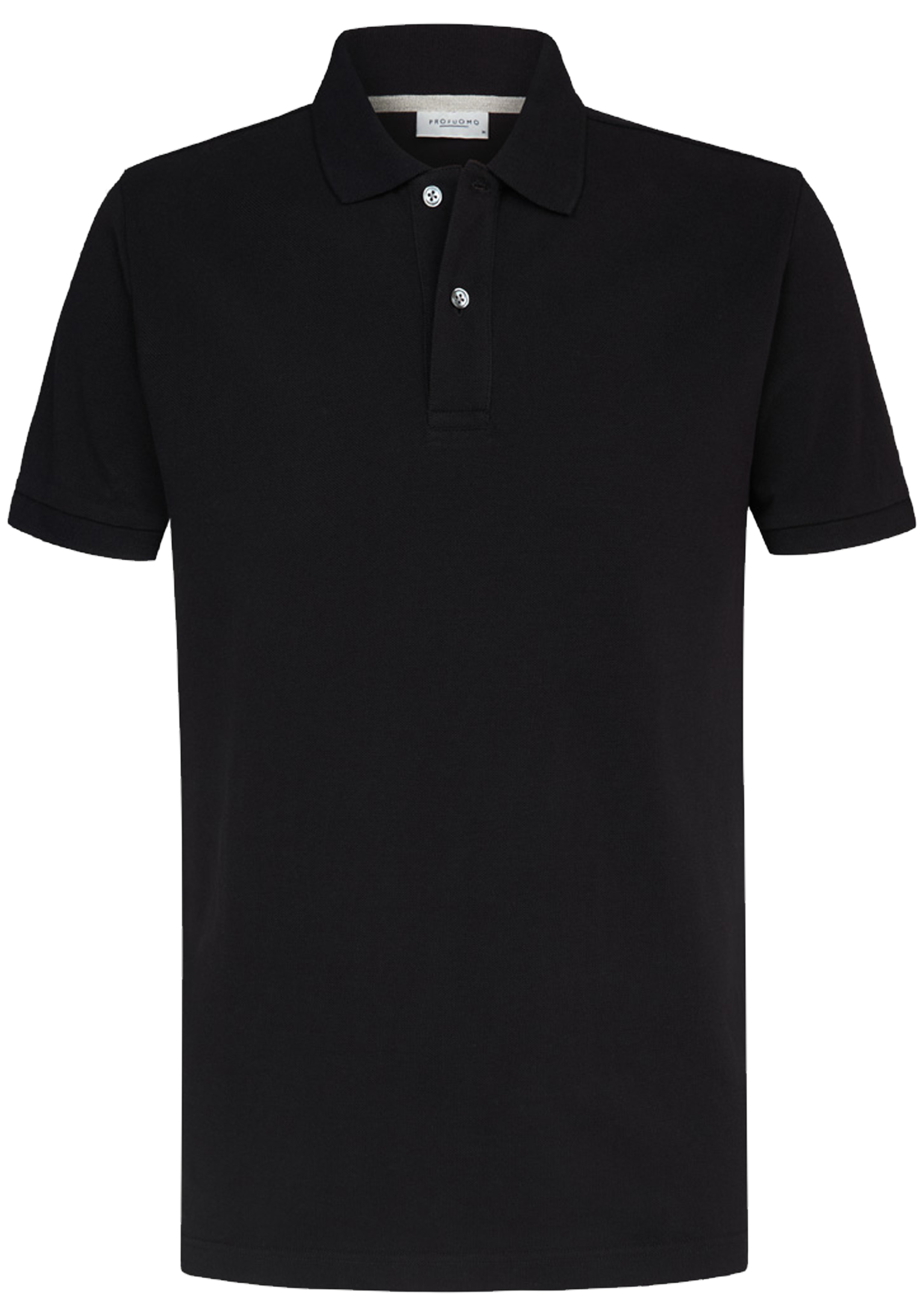 Profuomo slim fit heren polo, zwart