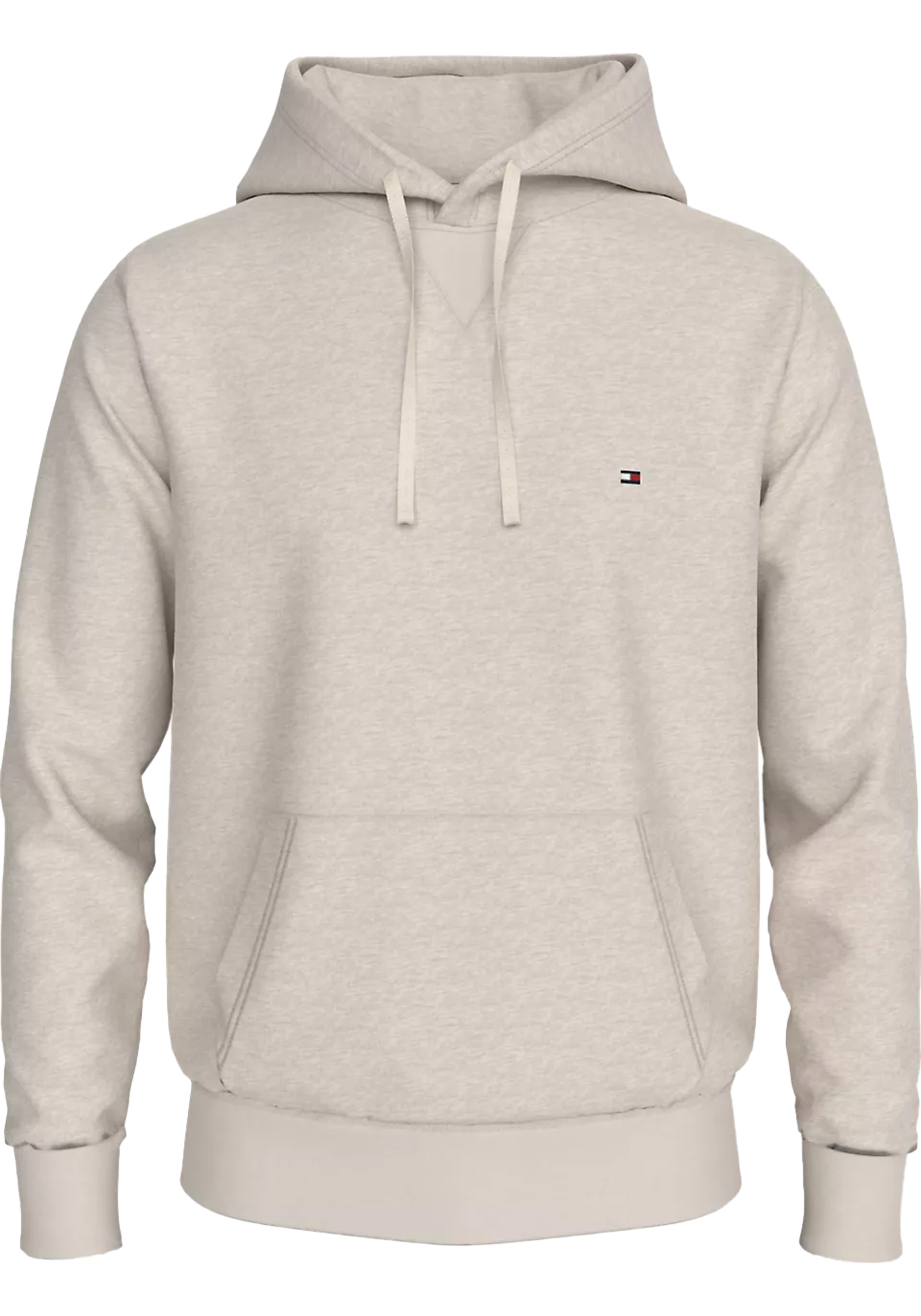 Tommy Hilfiger heren hoodie katoen, grijs melange