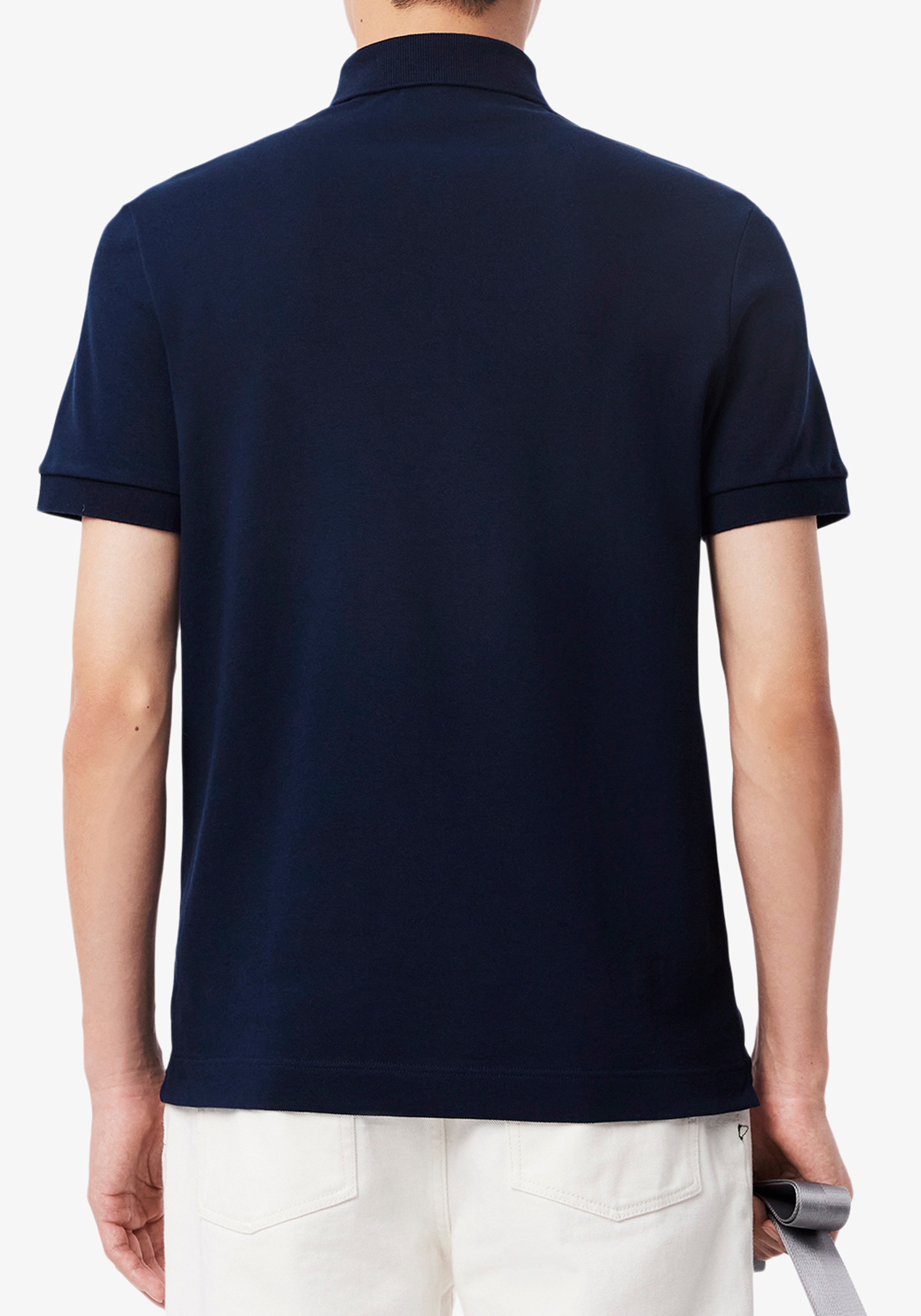 Lacoste Paris Stretch Pique Polo Regular Fit, navy blauw