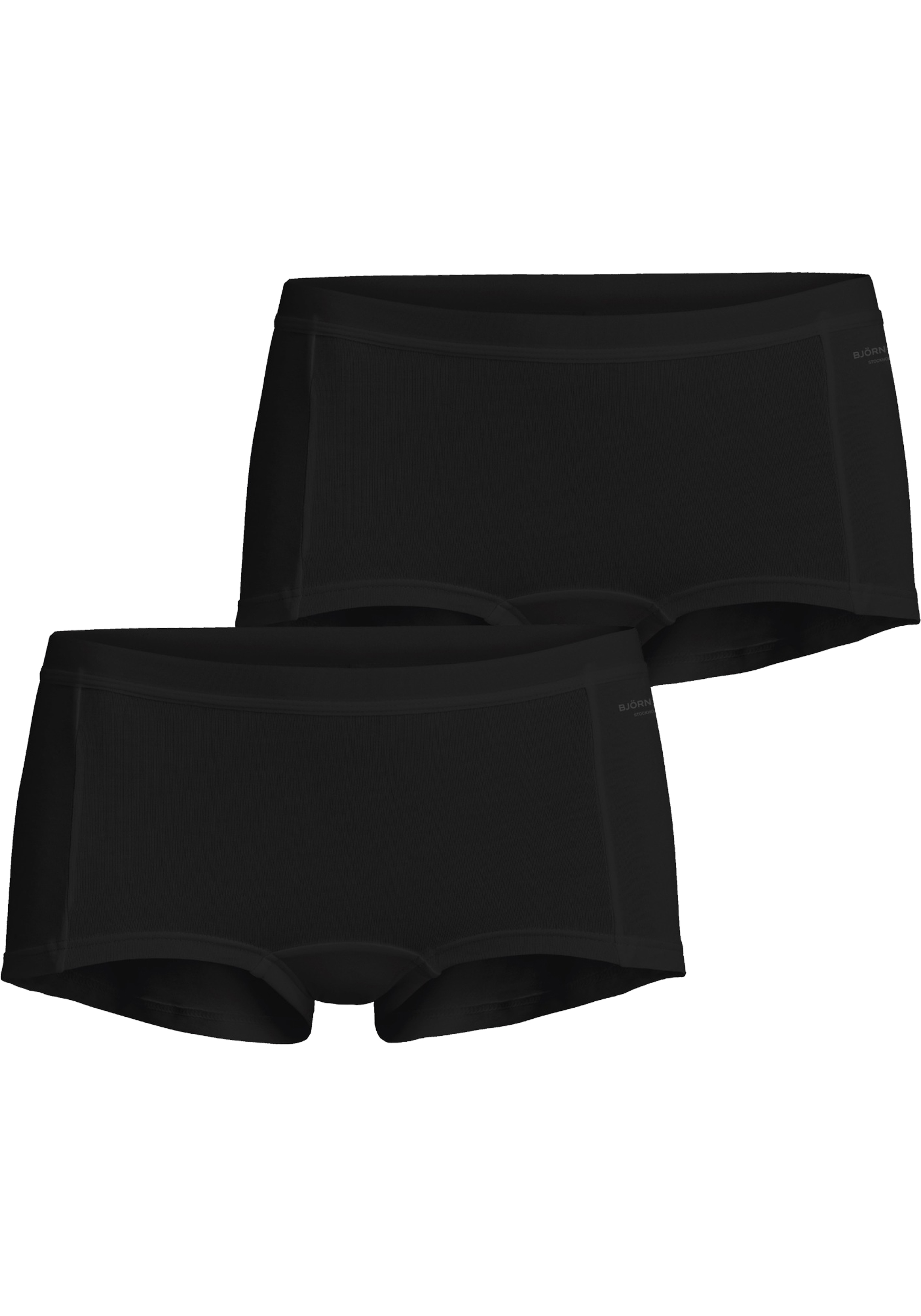 Bjorn Borg dames Core minishorts, boxers korte pijpen (2-pack), zwart