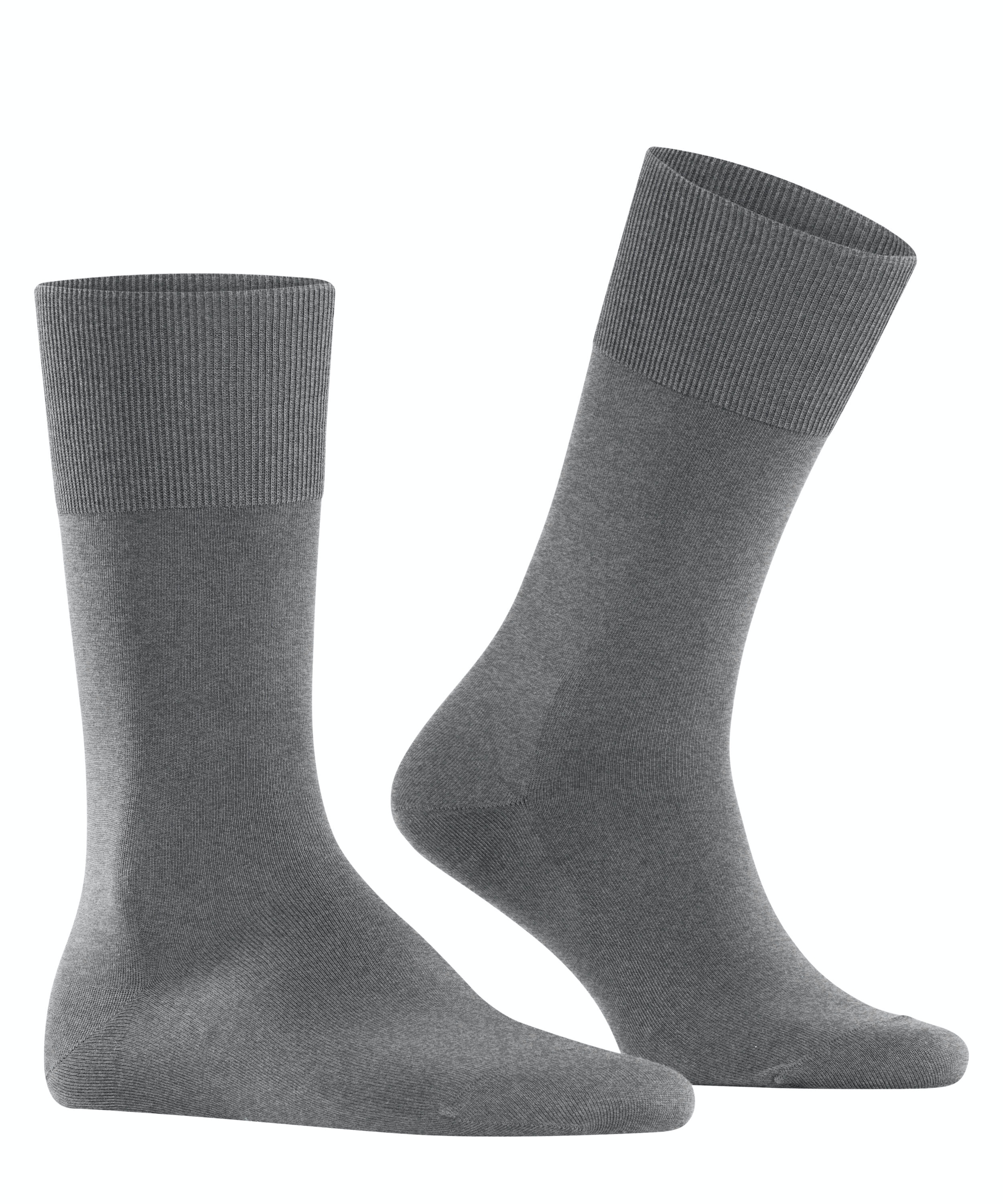 FALKE ClimaWool herensokken, grijs (light greymel.)