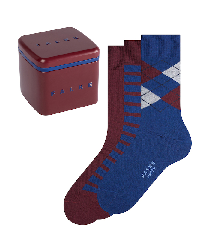 FALKE Happy Box herensokken (3-pack), multicolor (sortiment)