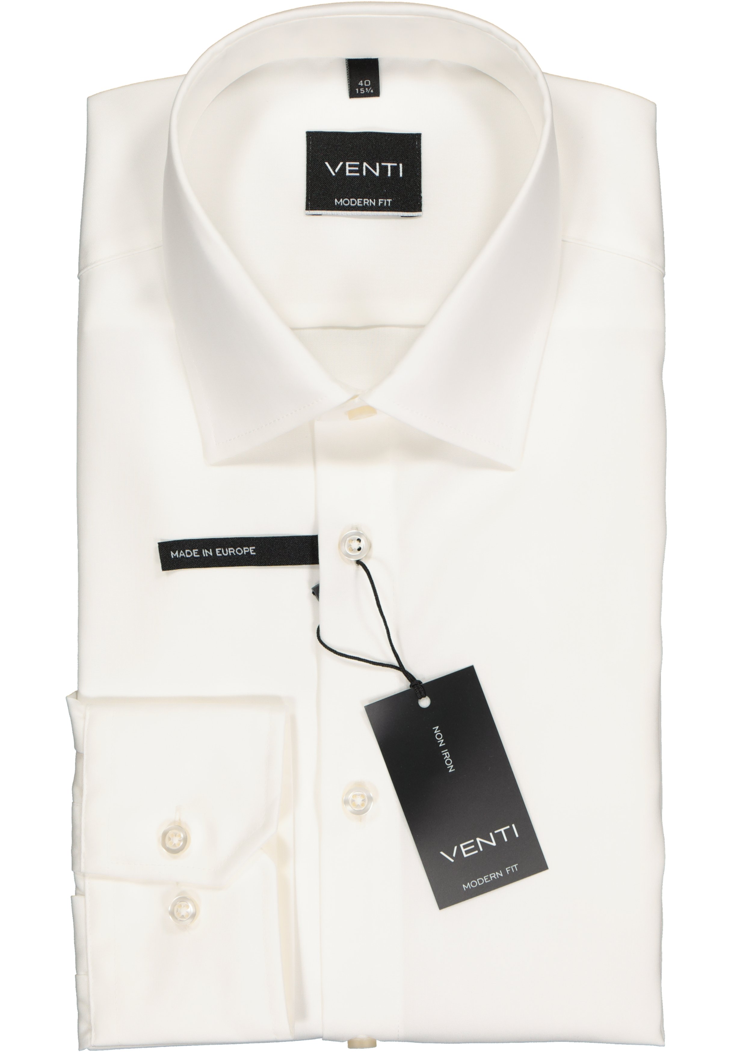 VENTI modern fit overhemd, beige