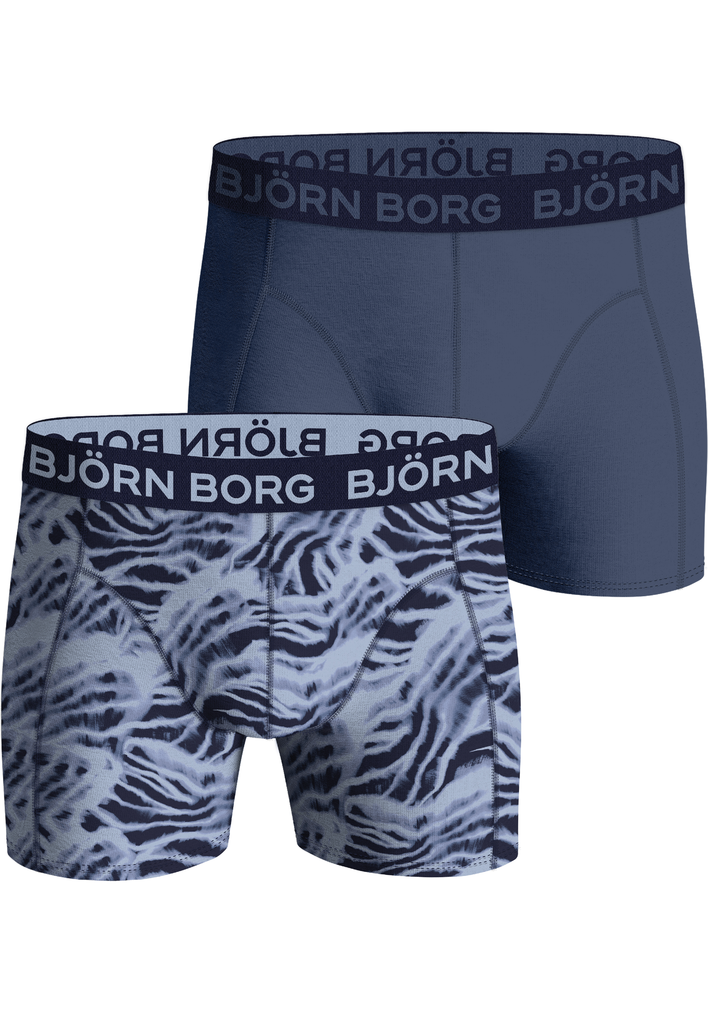 Bjorn Borg Cotton Stretch boxers, heren boxers normale lengte (2-pack), multicolor