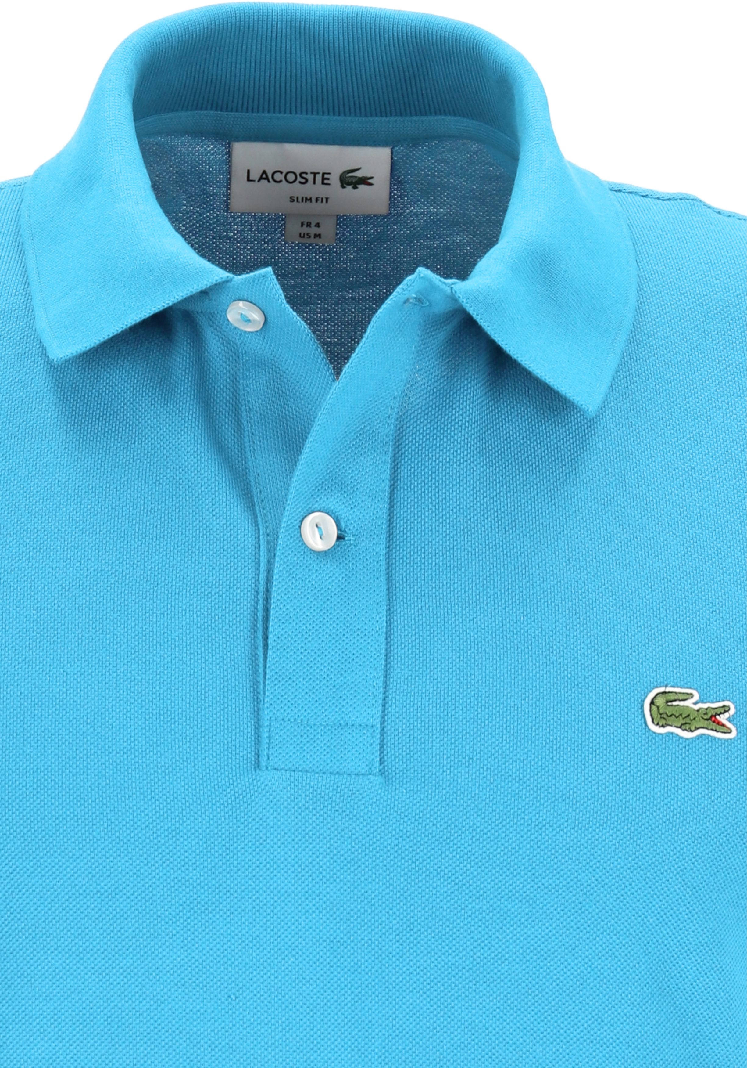 Lacoste Slim Fit polo, bonnie lichtblauw