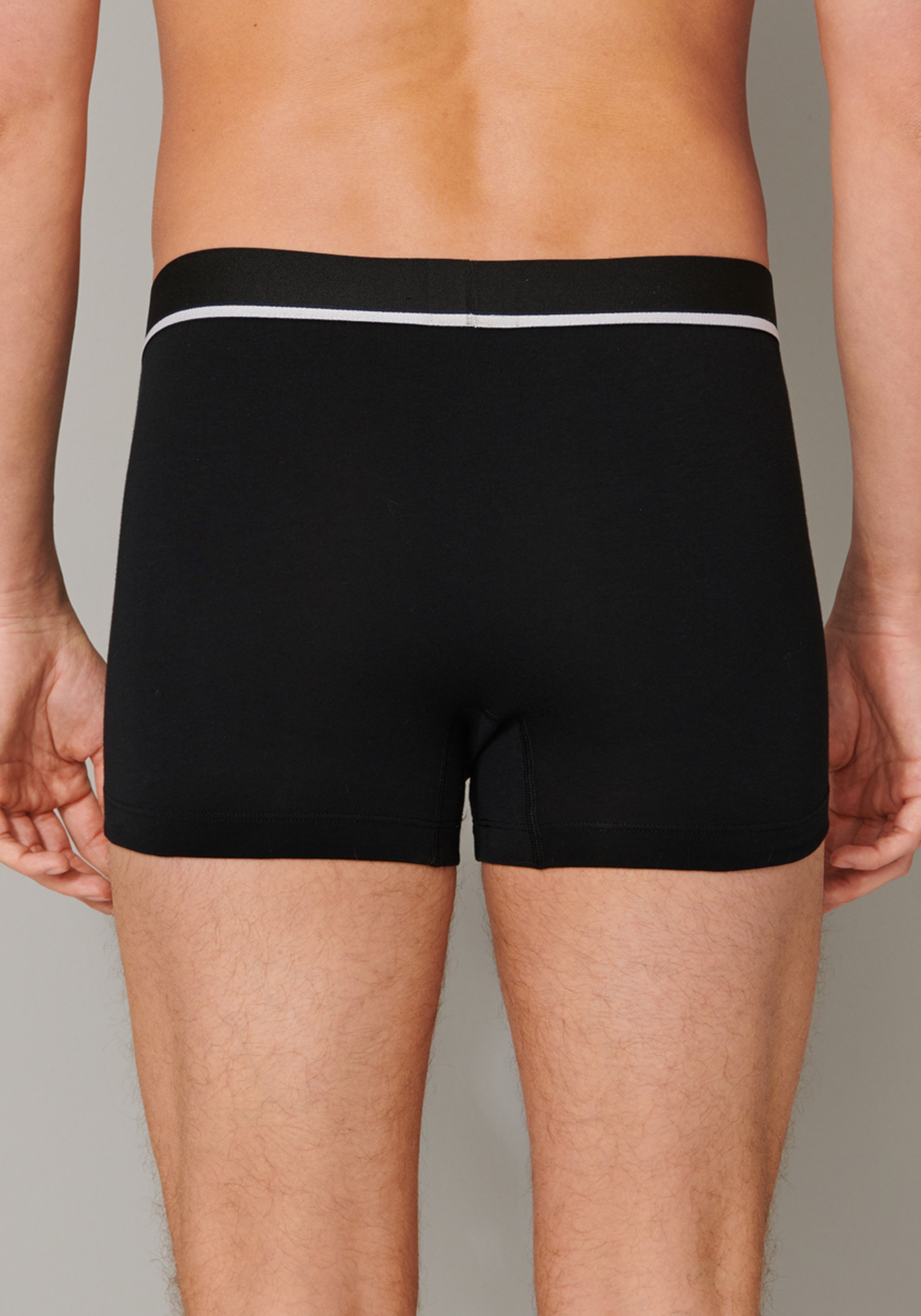 SCHIESSER 95/5 shorts (3-pack), zwart, zwart en grijs