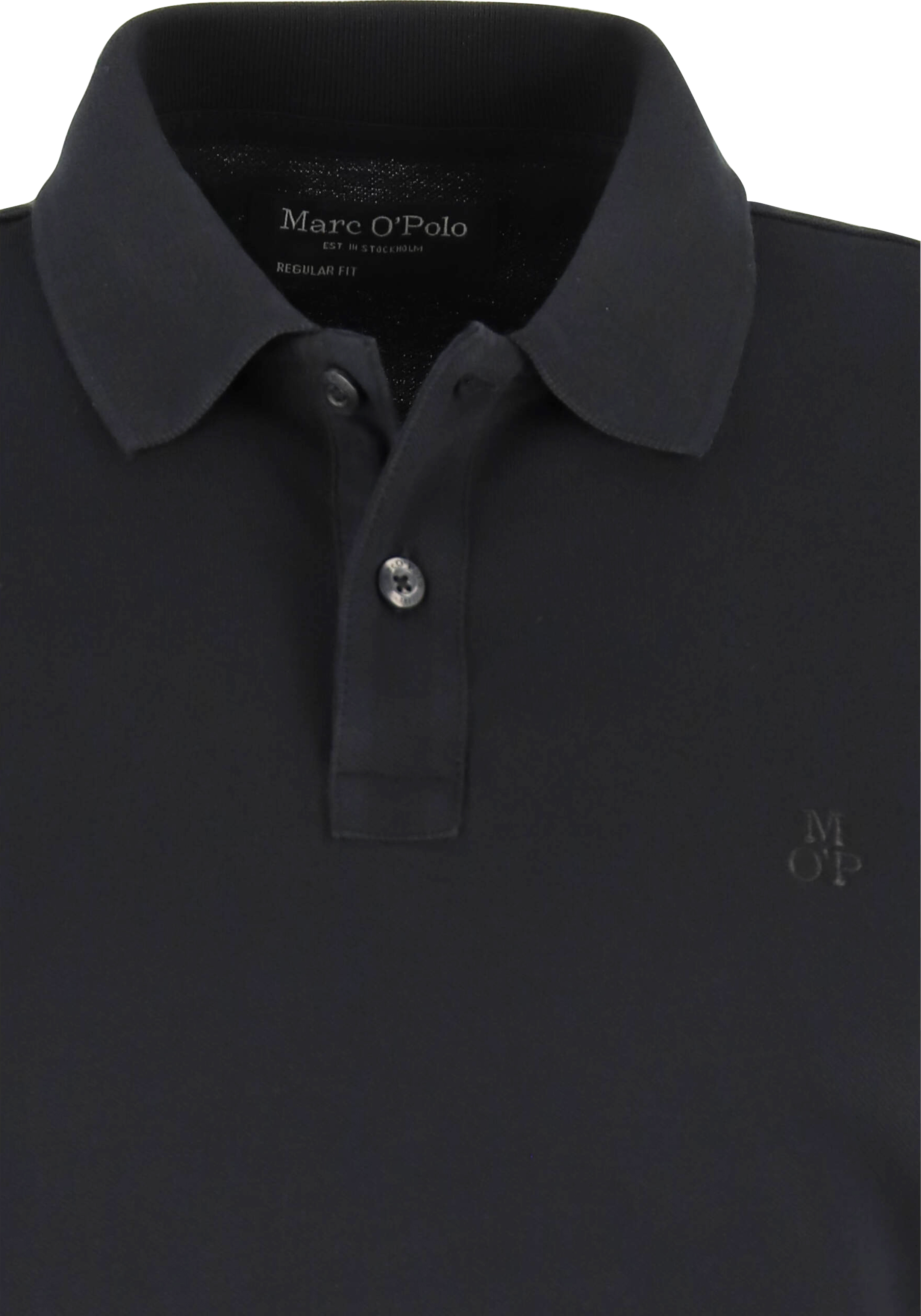 Marc O'Polo regular fit polo, heren poloshirt, zwart