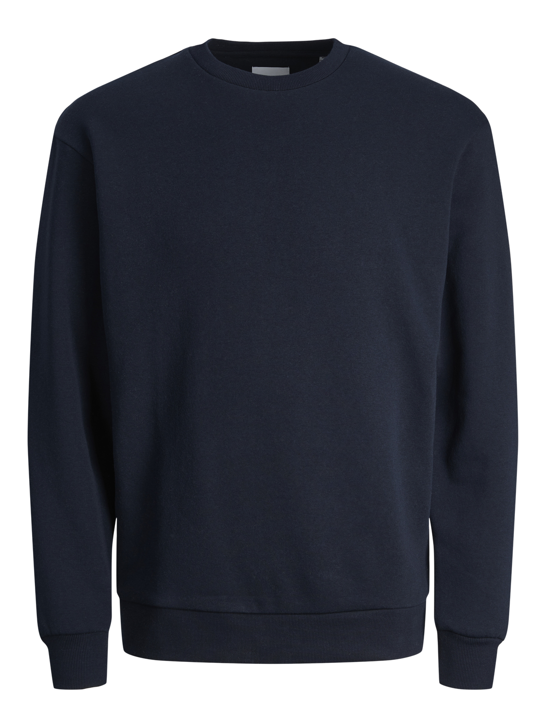 JACK & JONES Bradley sweat crew regular fit, heren sweatshirt katoenmengsel met O-hals, blauw