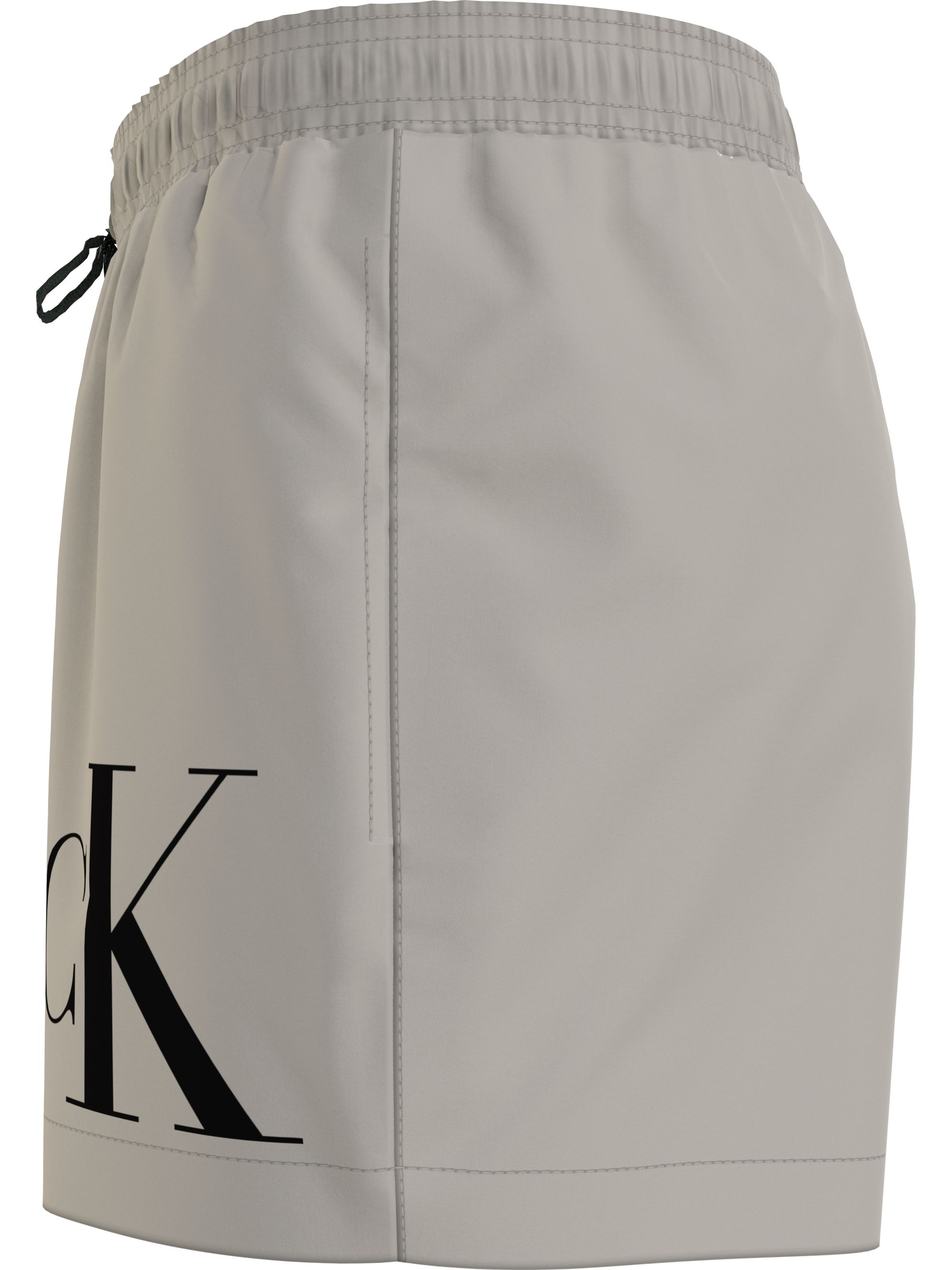 Calvin Klein Short Drawstring swimshort, heren zwembroek, zilvergrijs