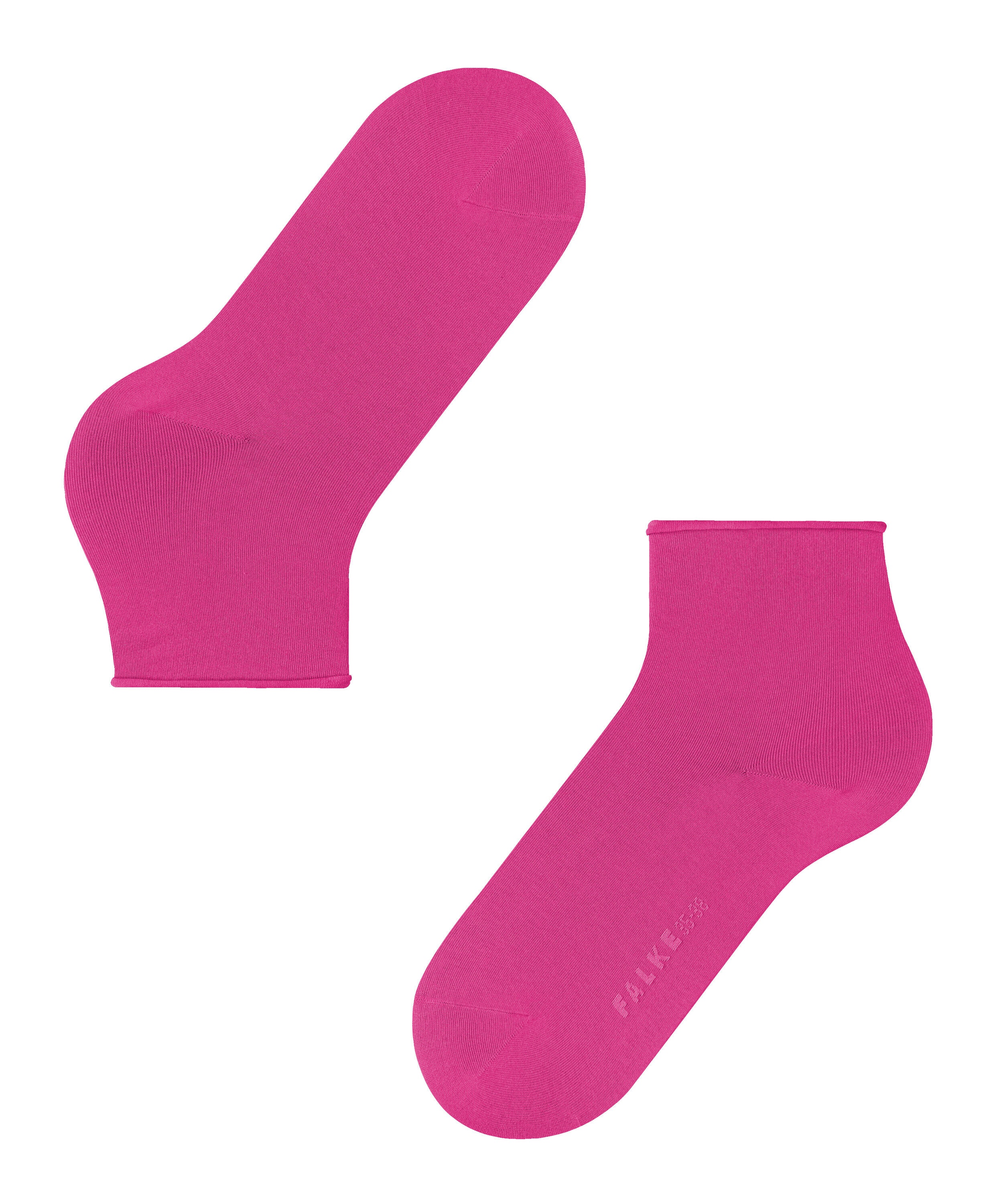 FALKE Cotton Touch damessokken kort, roze (berry)