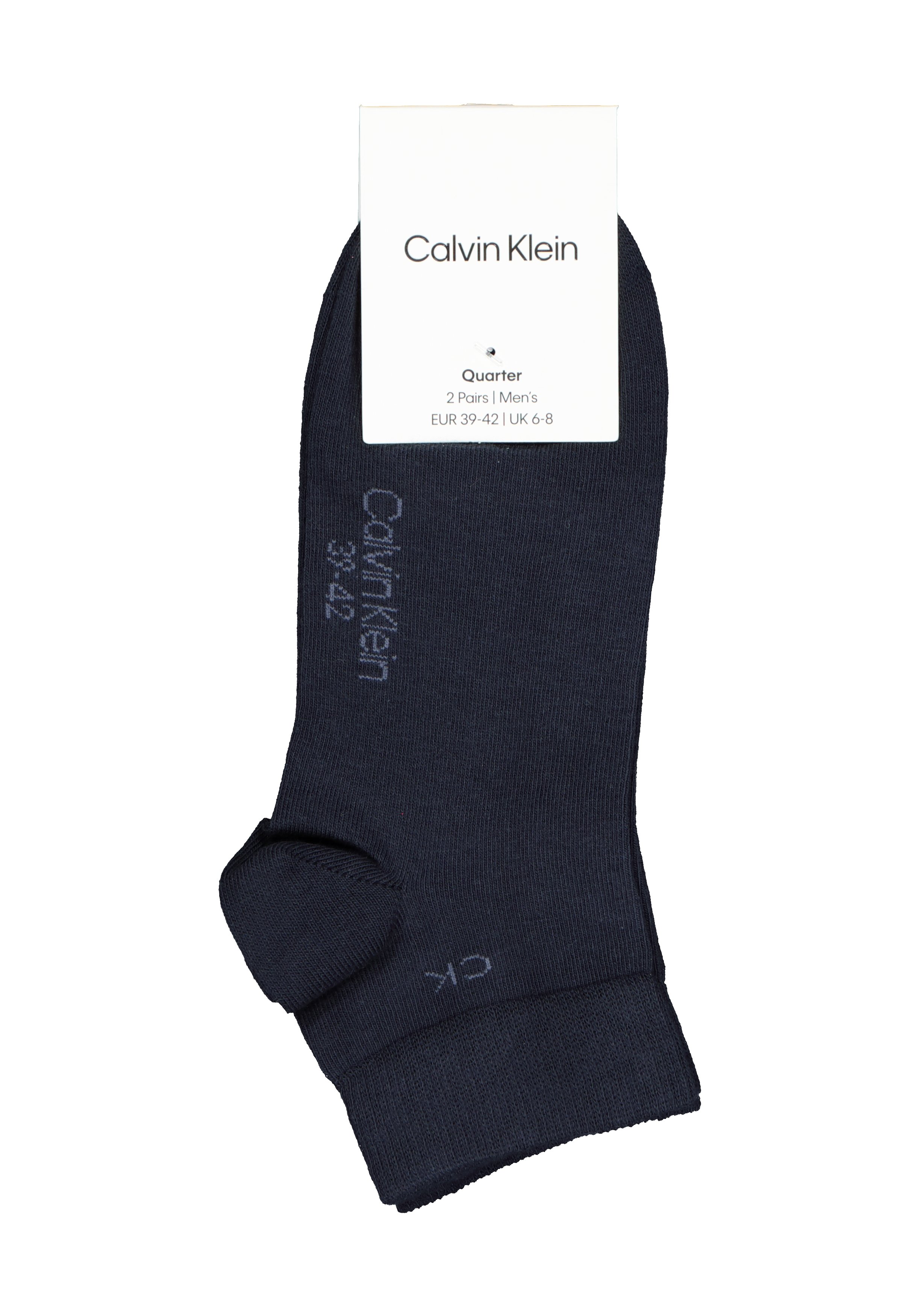 Calvin Klein herensokken Simon (2-pack), hoge enkelsokken, donkerblauw