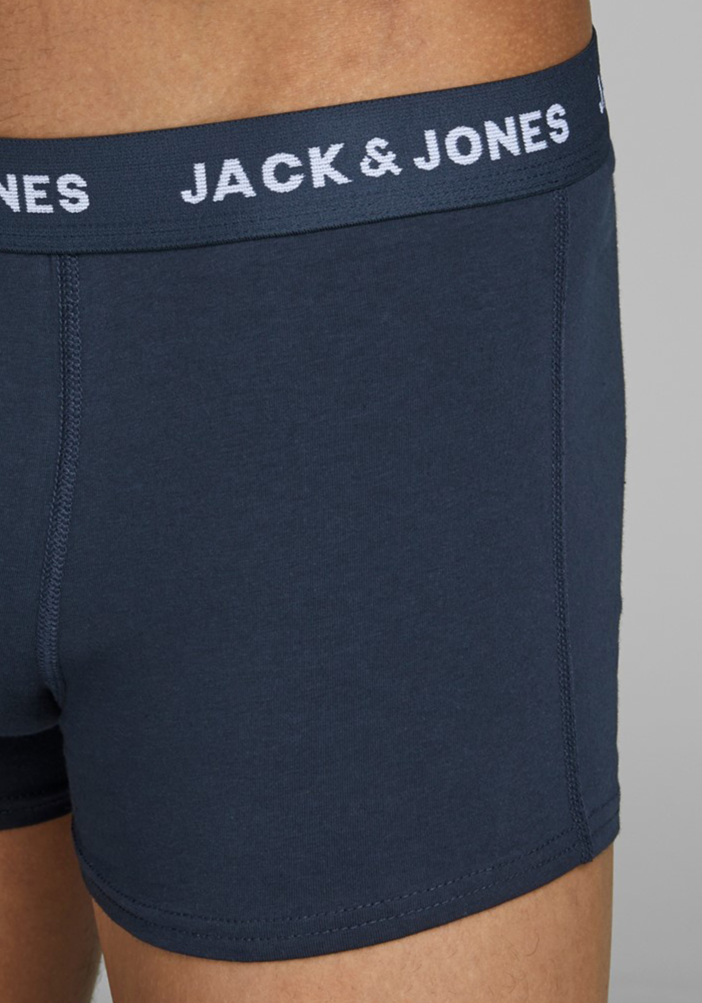 Jack & Jones heren boxers Jacanthony trunks (3-pack), navy blauw