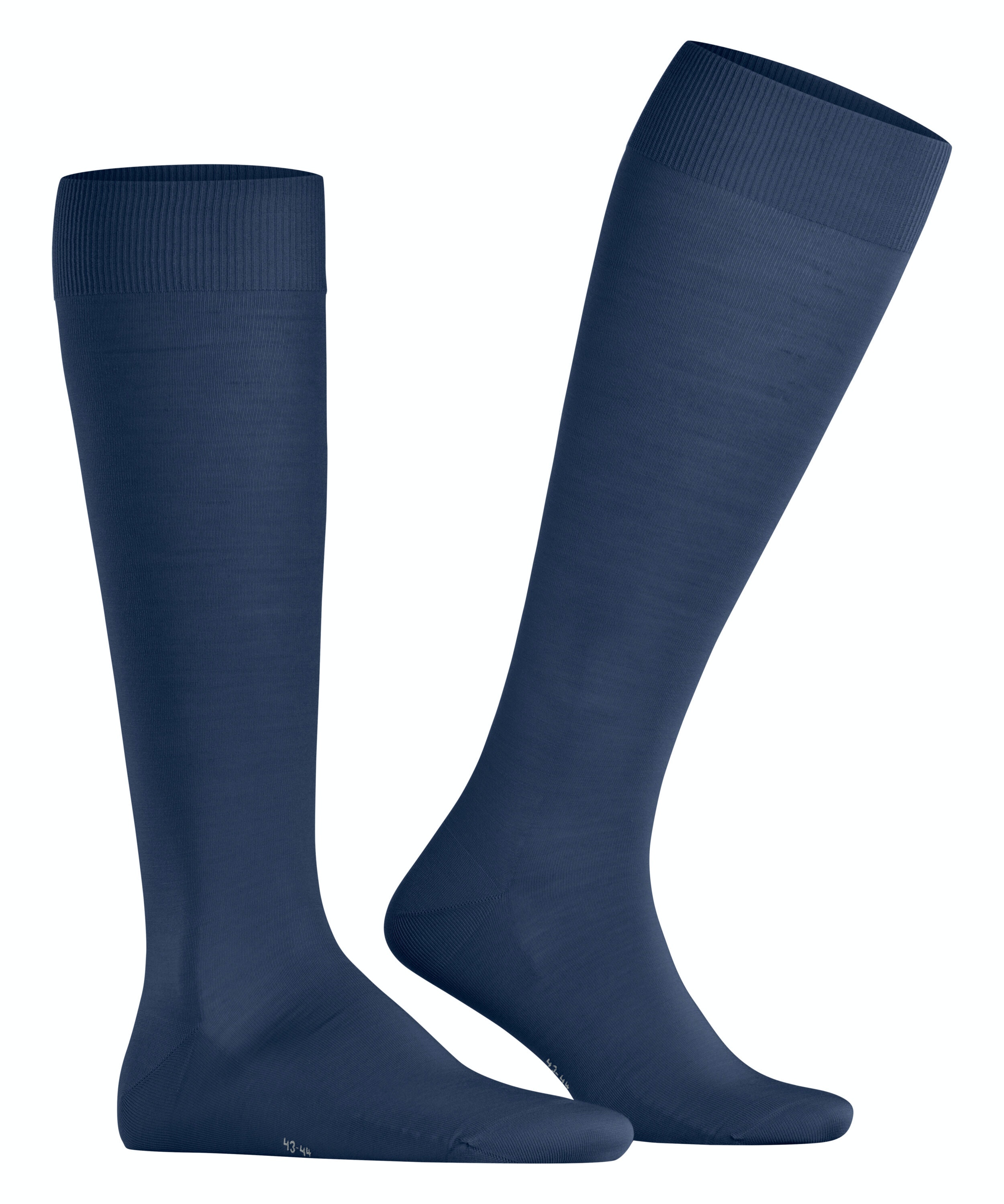 FALKE ClimaWool heren kniekousen, blauw (royal blue)