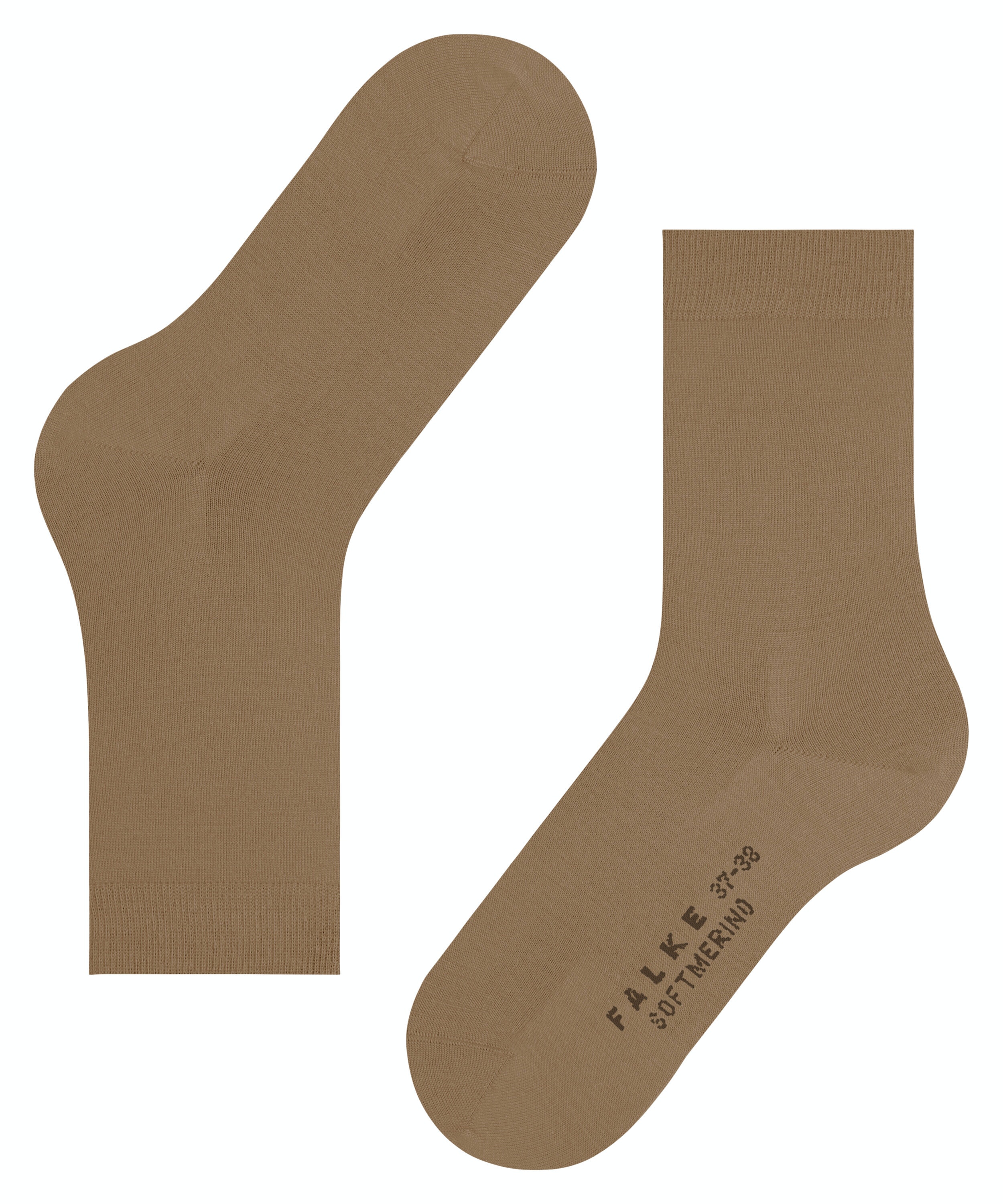 FALKE Softmerino damessokken, bruin (wholegrain)