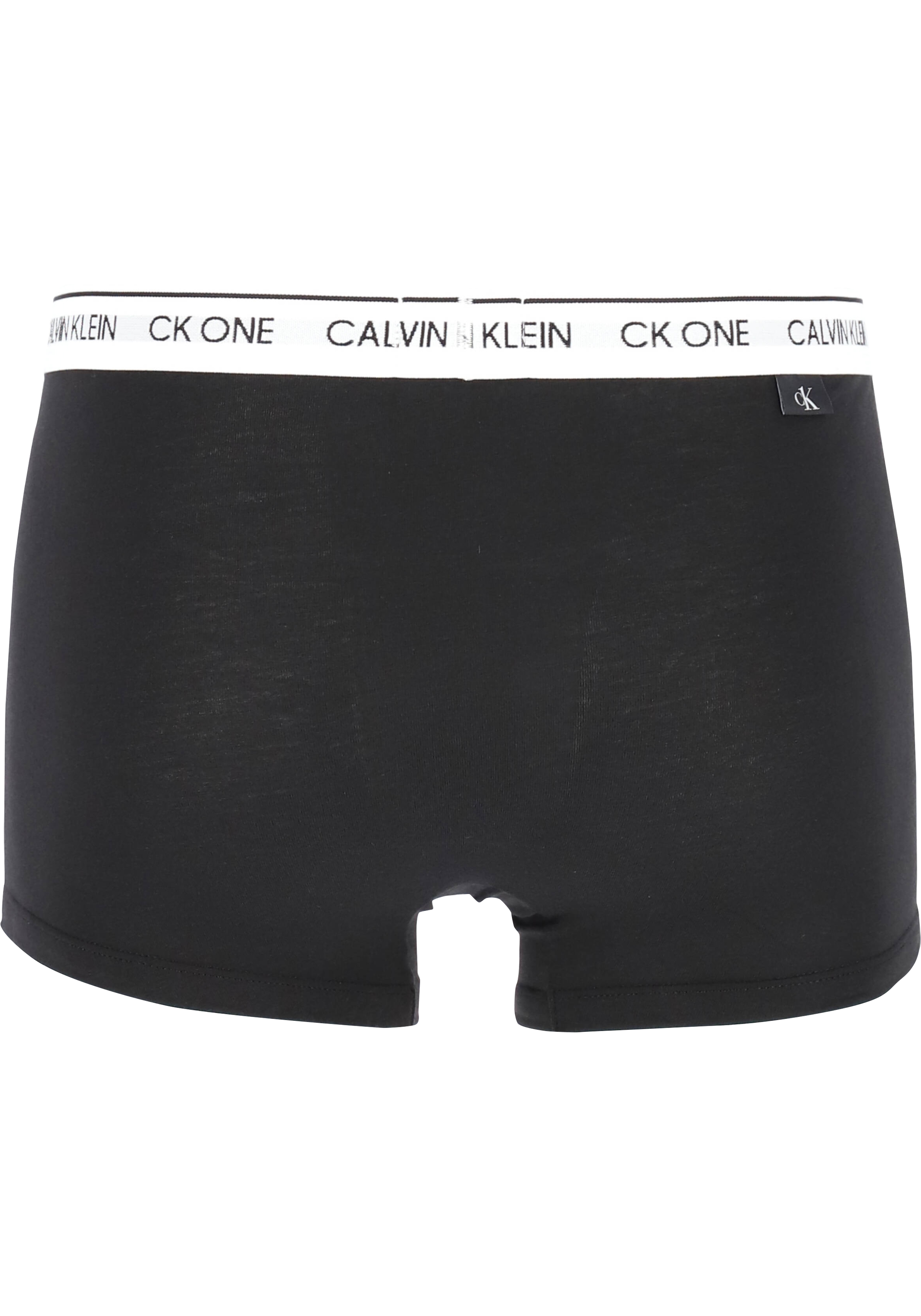 Calvin Klein CK ONE Cotton trunk (2-pack), heren boxer normale lengte, zwart