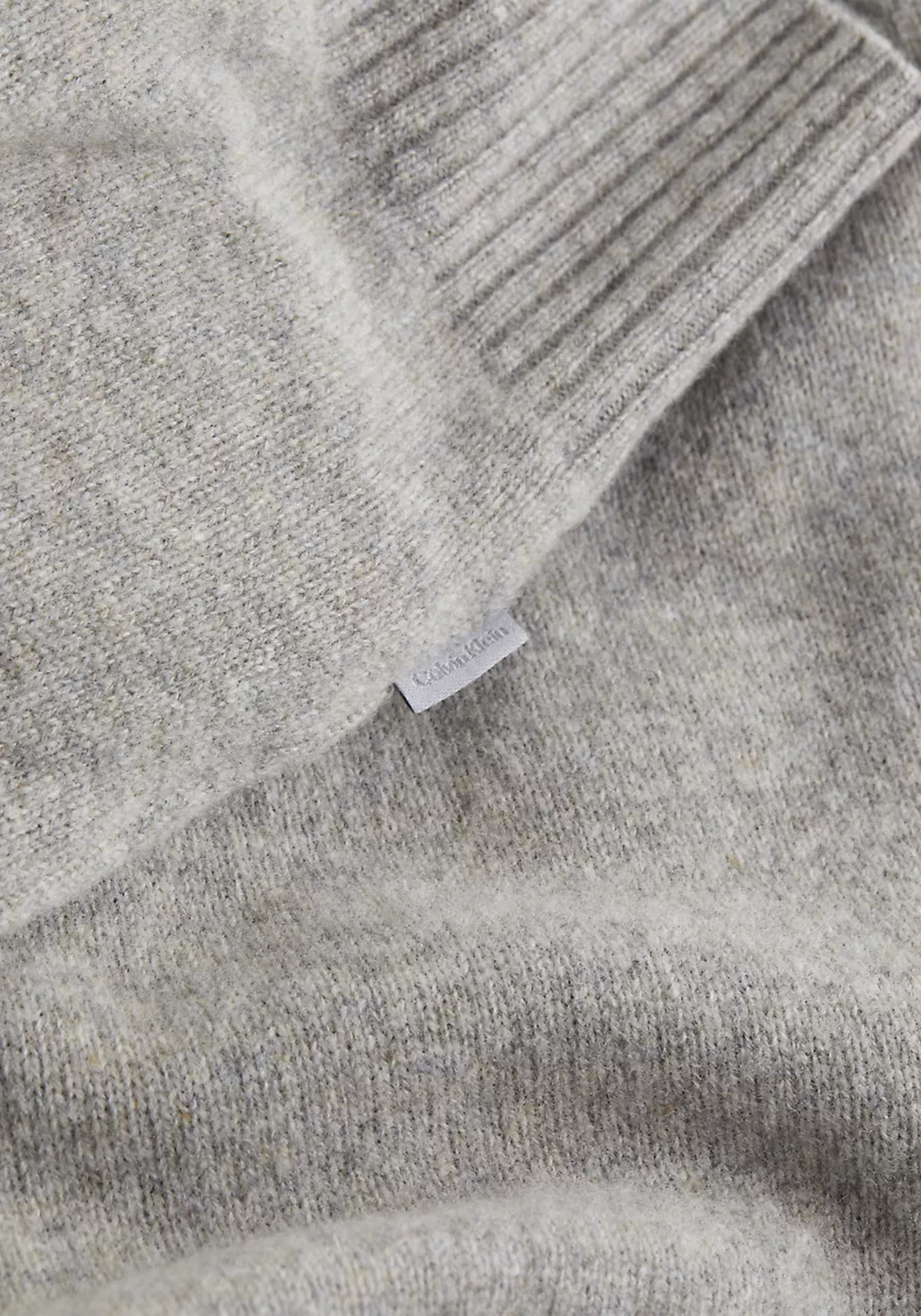 Calvin Klein heren pullover wol, grijs