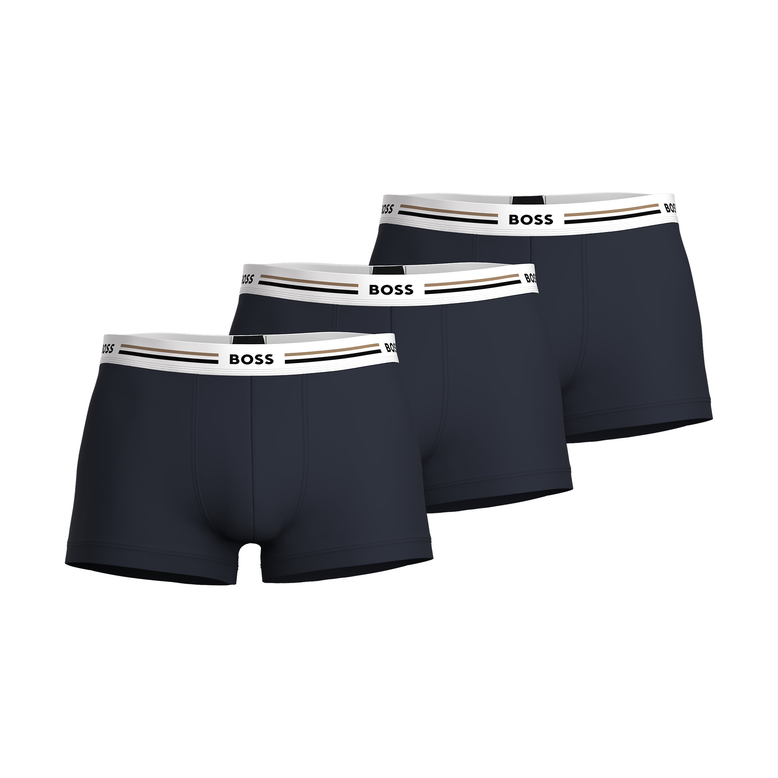 HUGO BOSS Revive trunks (3-pack), heren boxers kort, donkerblauw