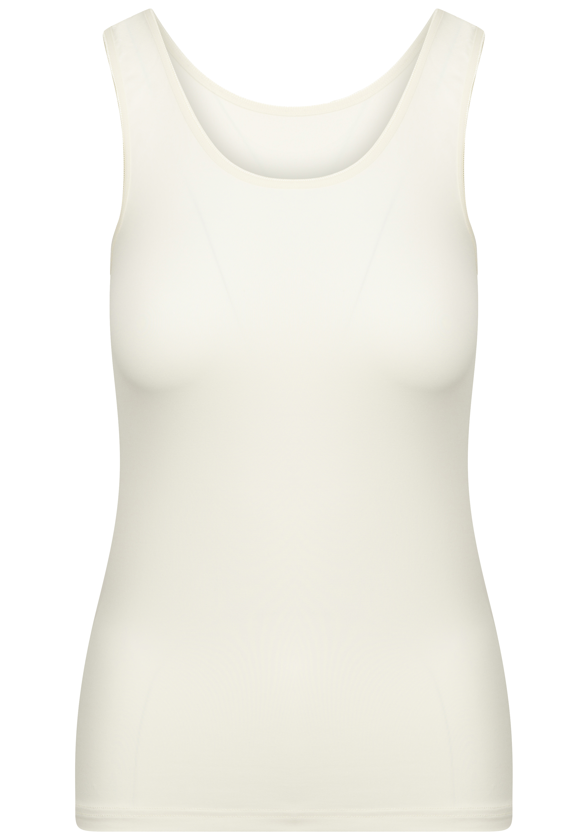 RJ Bodywear Pure Color dames top (1-pack), hemdje met brede banden, ivoor