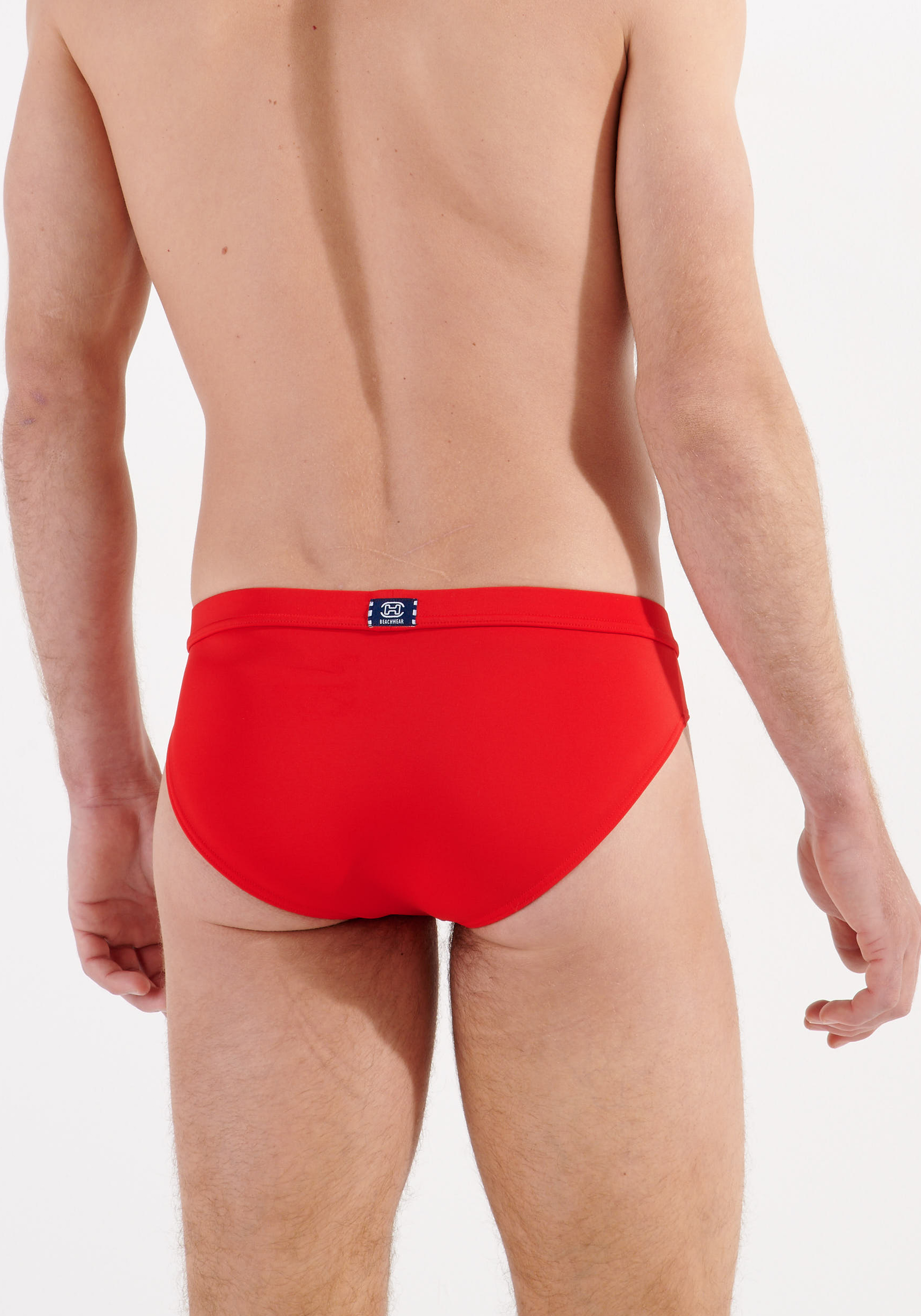 HOM Nautical cup swim mini briefs, heren zwemslip, rood