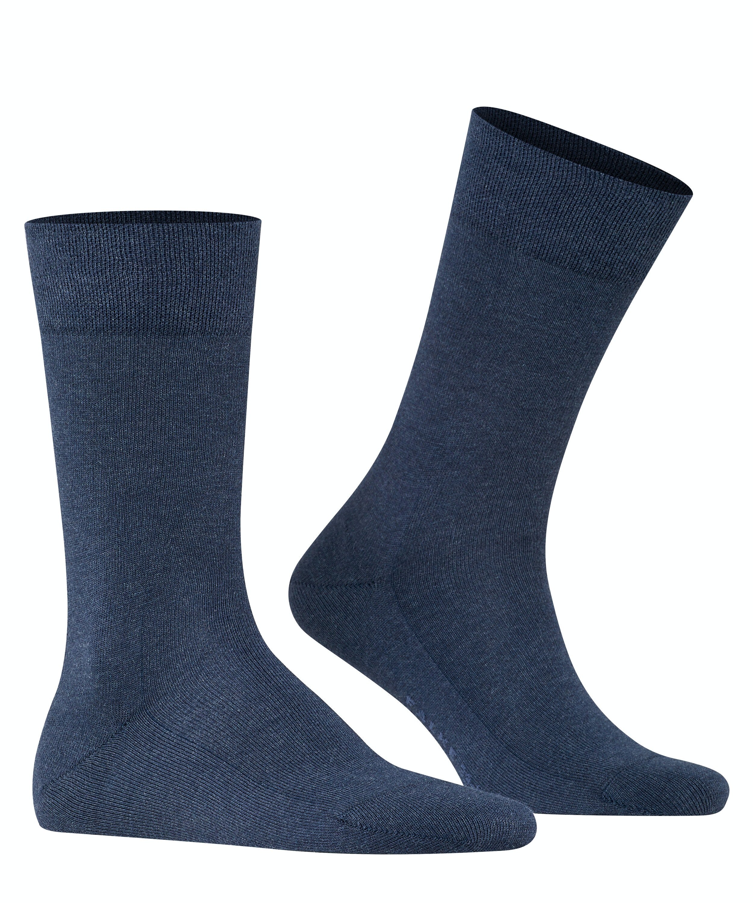 FALKE Sensitive London herensokken, blauw (navy mel.)