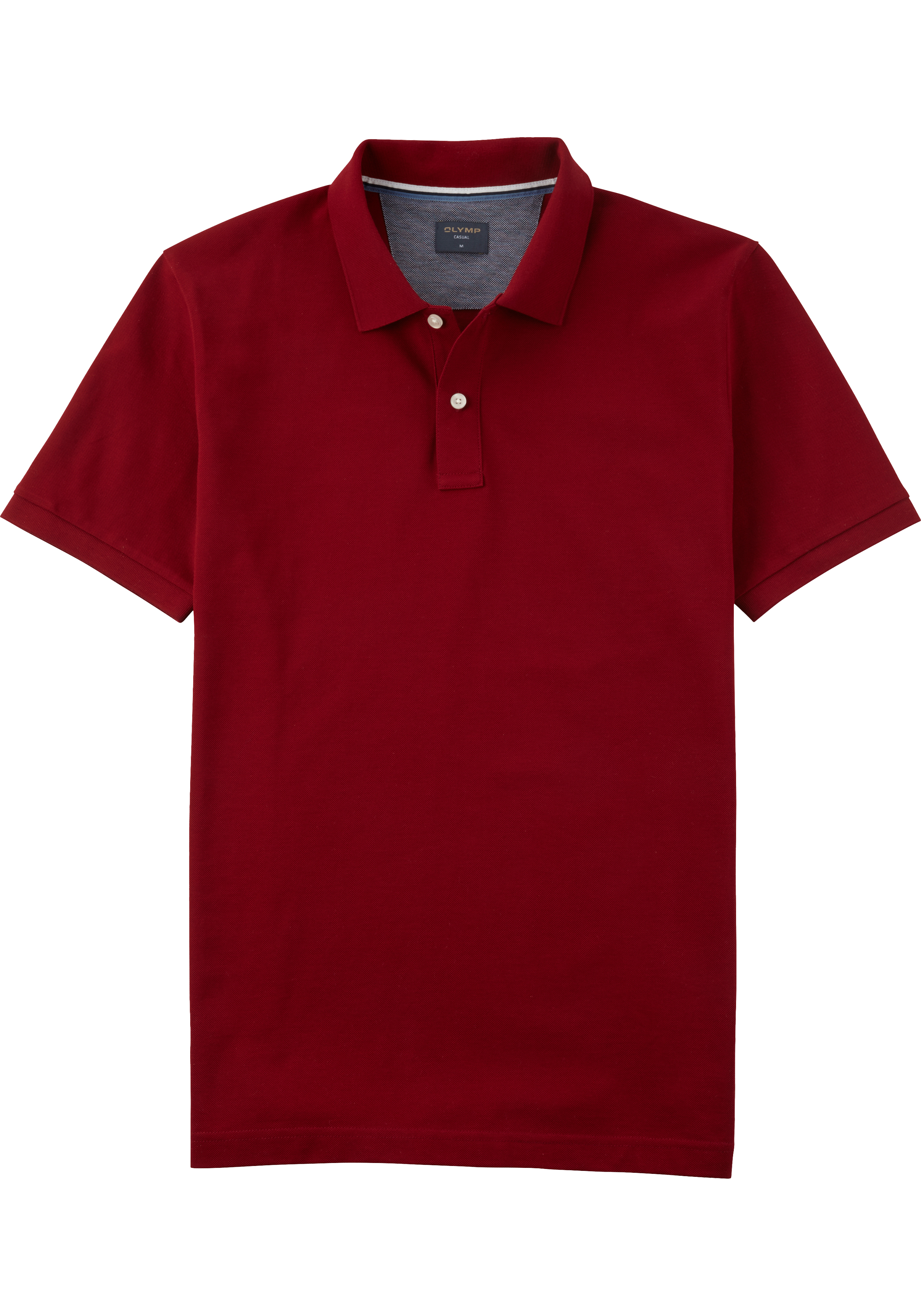 OLYMP Polo Casual, modern fit polo, donkerrood