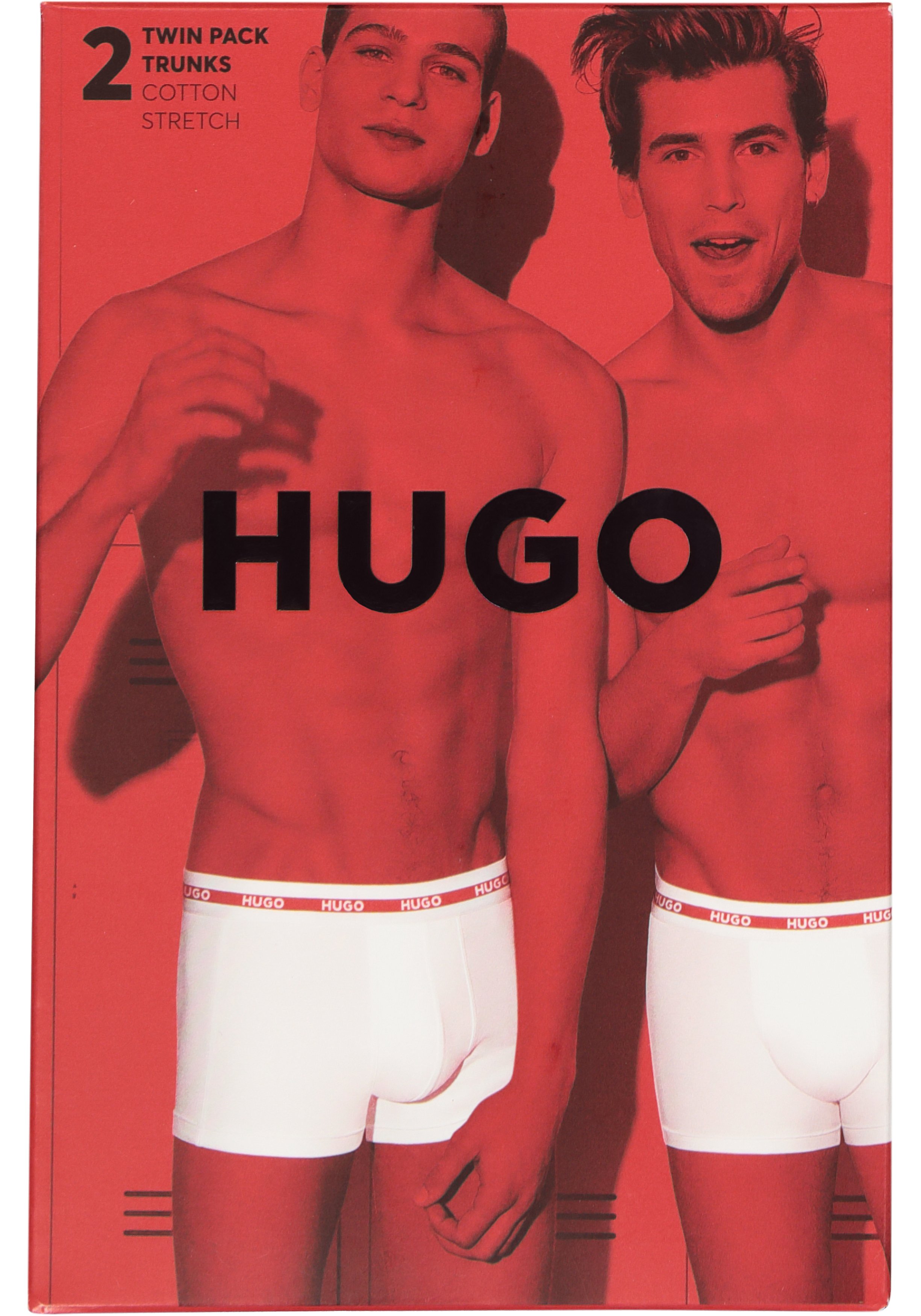 HUGO trunks (2-pack), heren boxers kort, navy