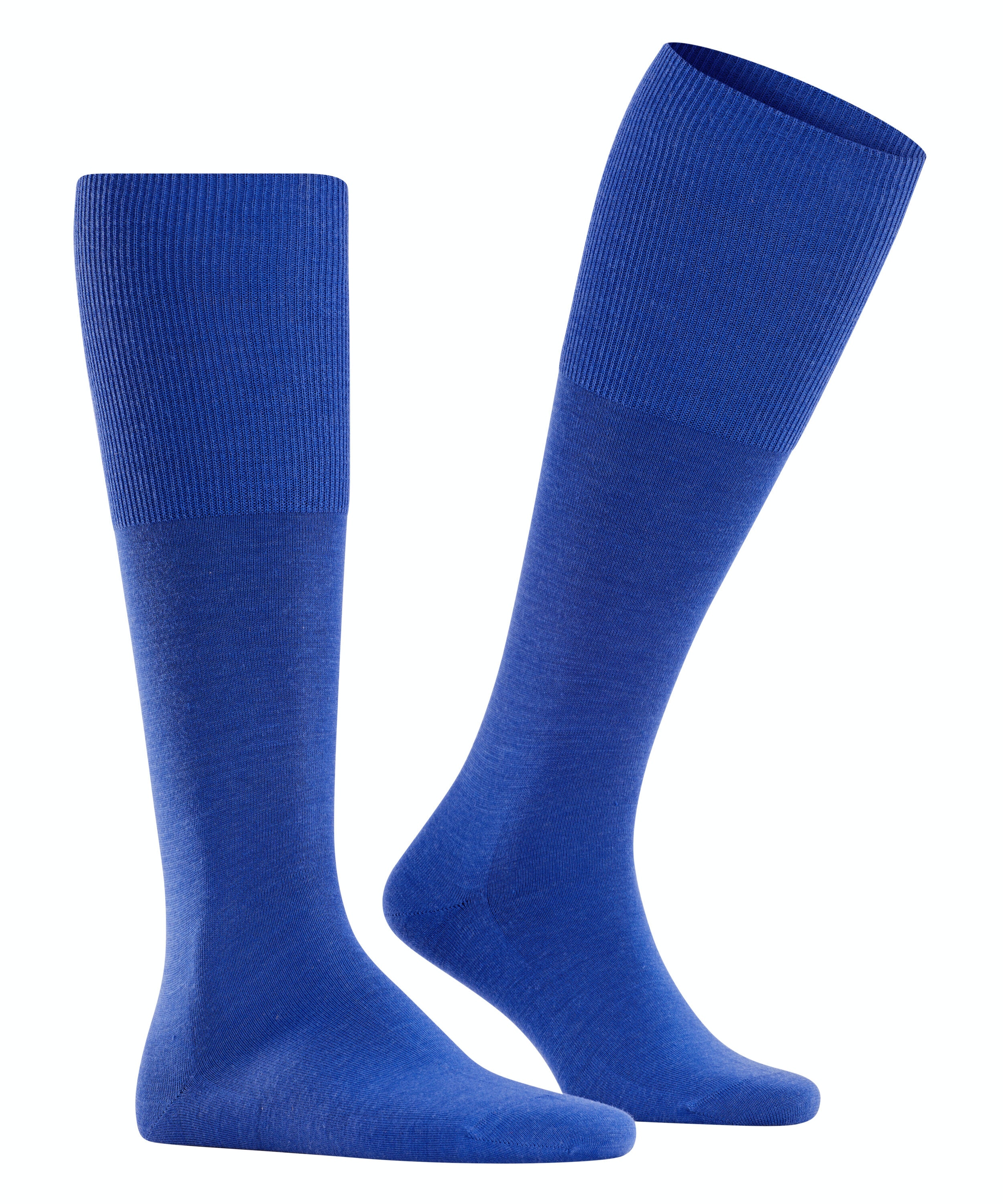 FALKE Airport heren kniekousen, blauw (sapphire)