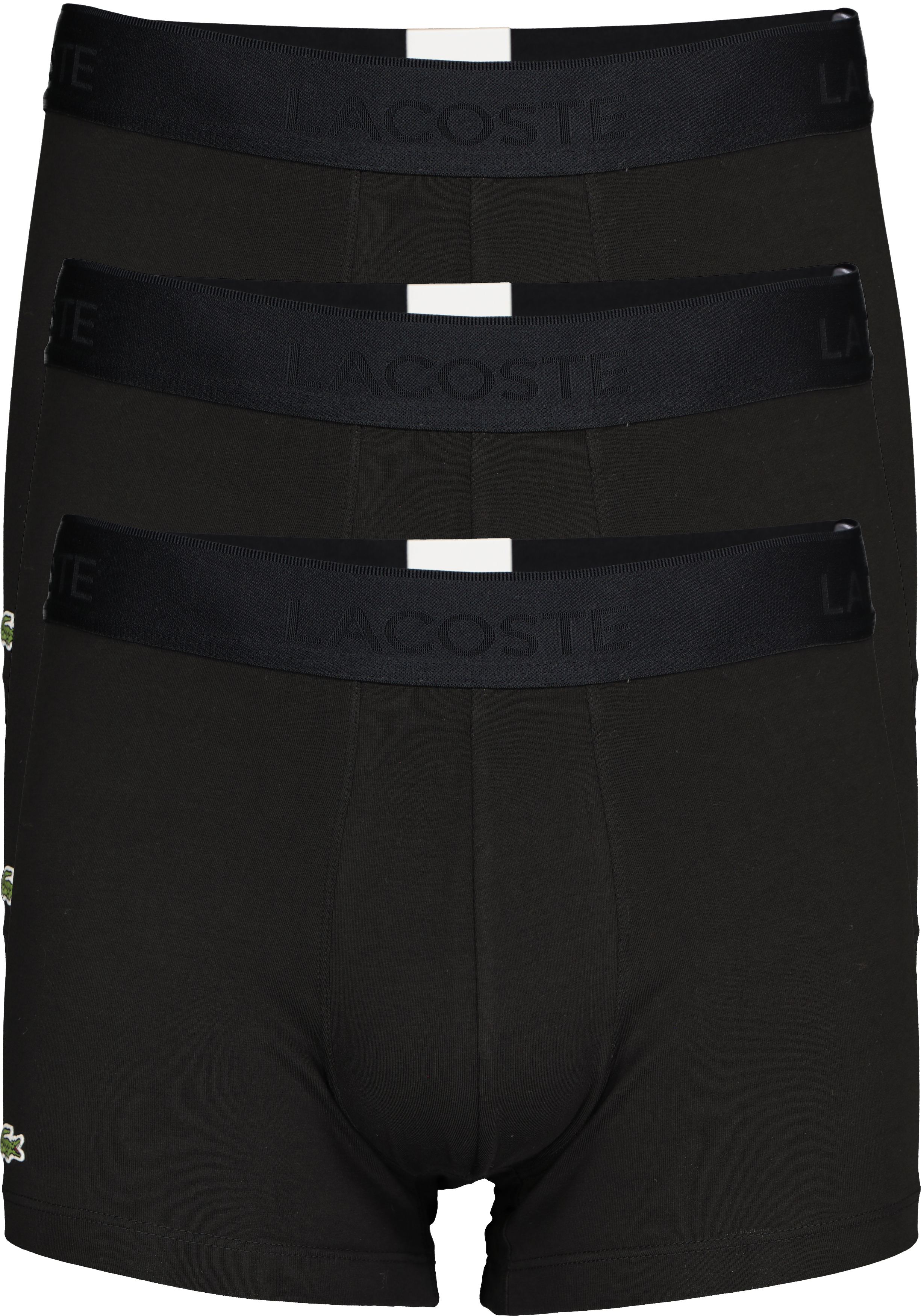 Lacoste Boxer Trunks (3-pack), heren boxers kort, zwart