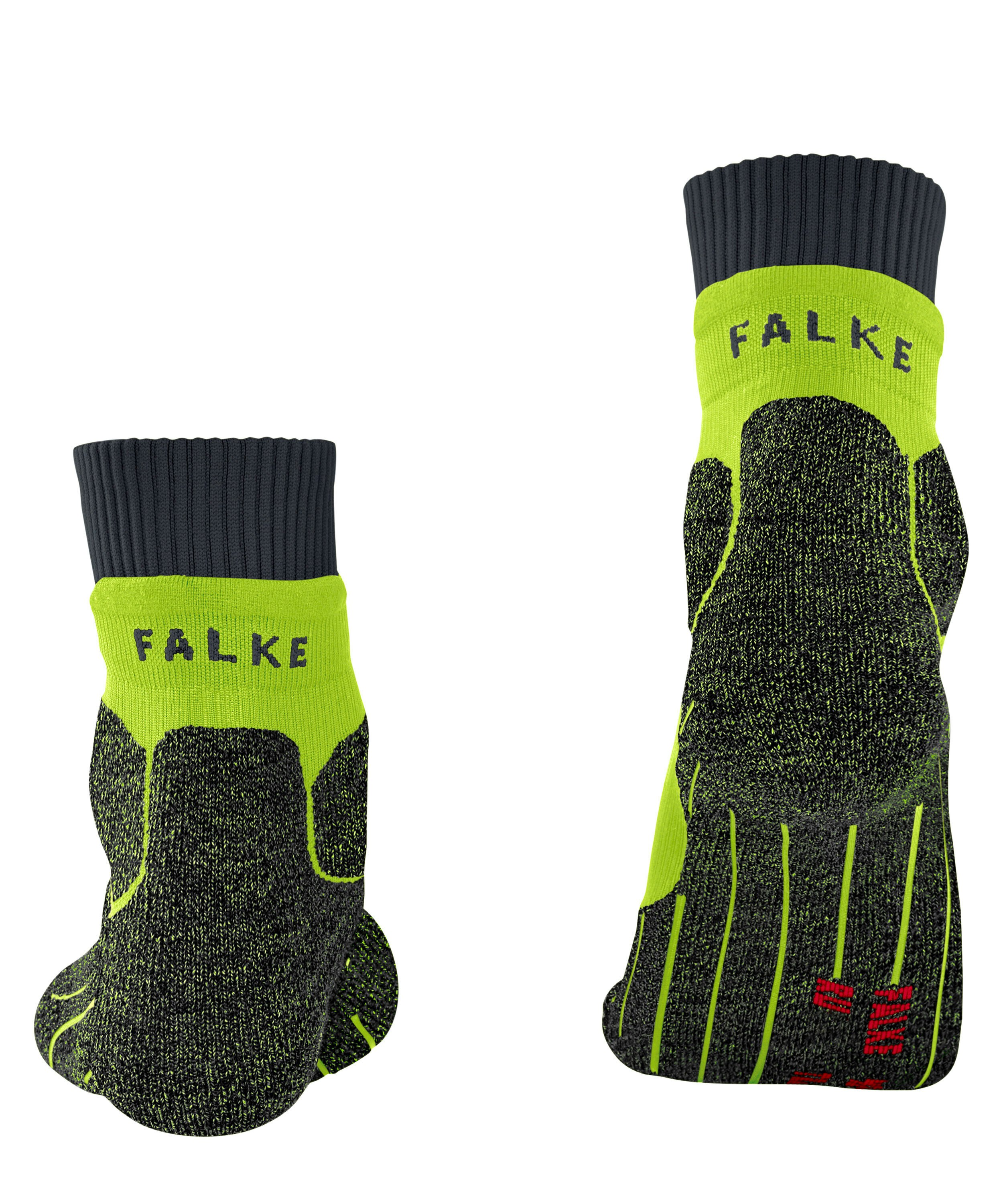 FALKE RU Trail heren running sokken, neon groen (matrix)