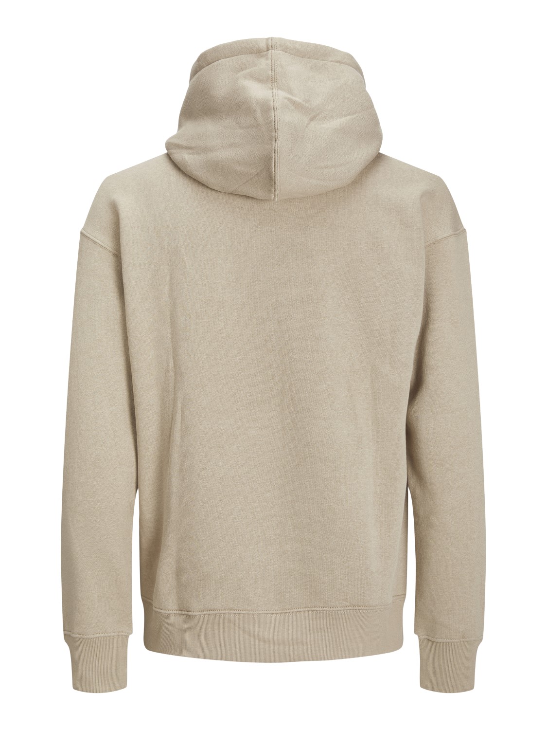 JACK & JONES Star basic sweat hood regular fit, heren hoodie katoenmengsel met capuchon, beige