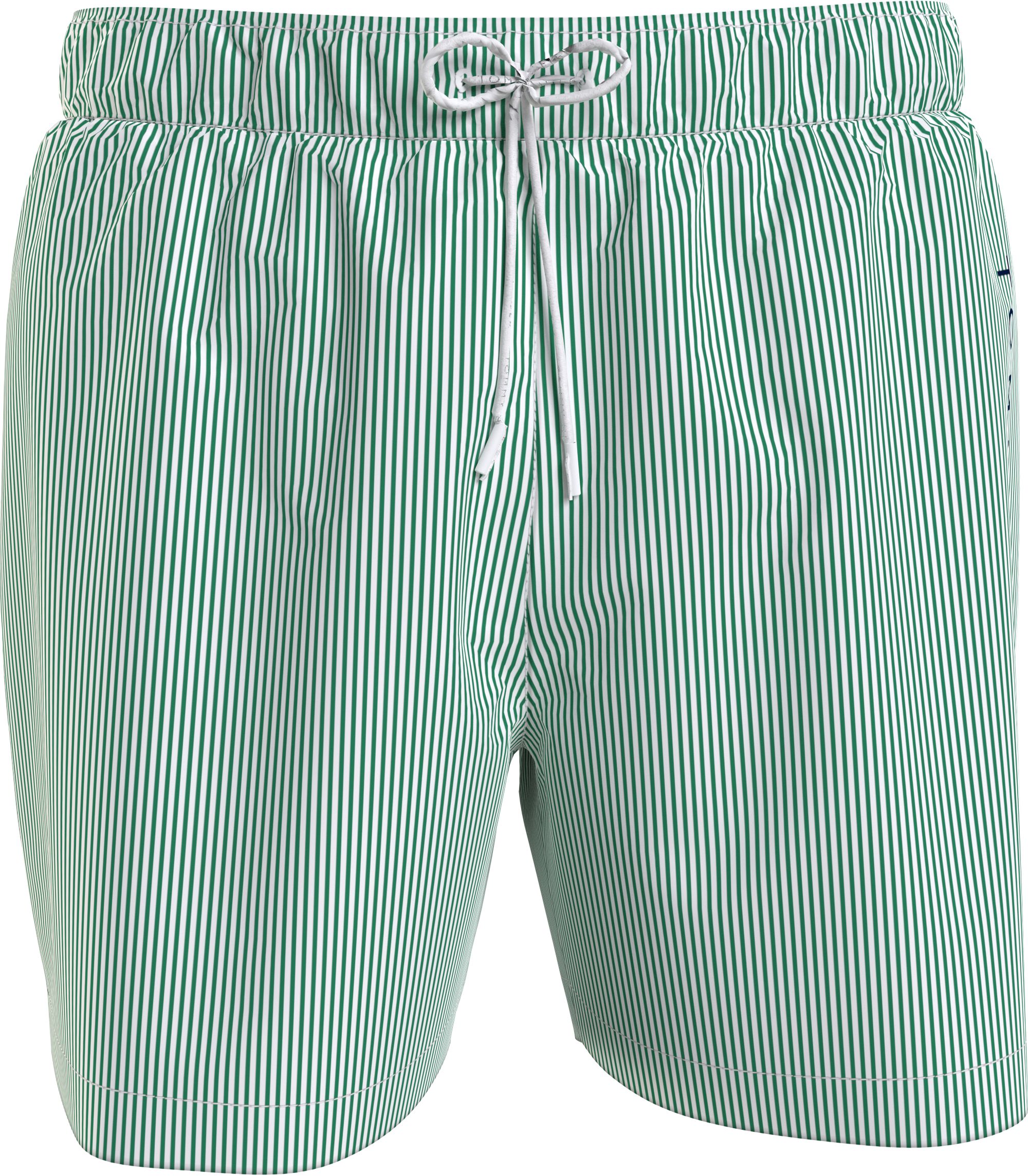 Tommy Hilfiger Medium Drawstring swimshort, heren zwembroek, wit gestreept