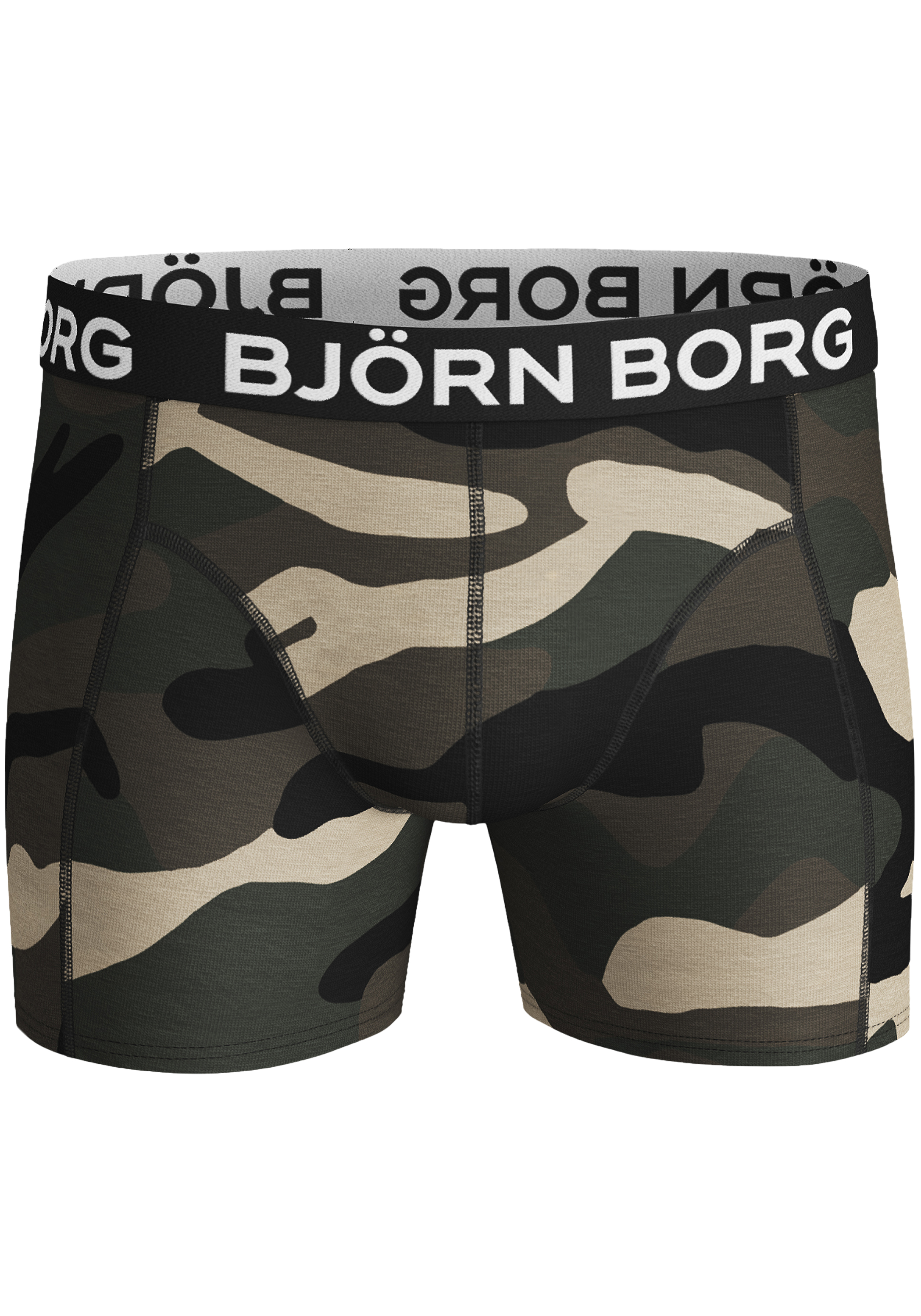 Bjorn Borg boxershorts Core (2-pack), heren boxers normale lengte, camouflage en zwart