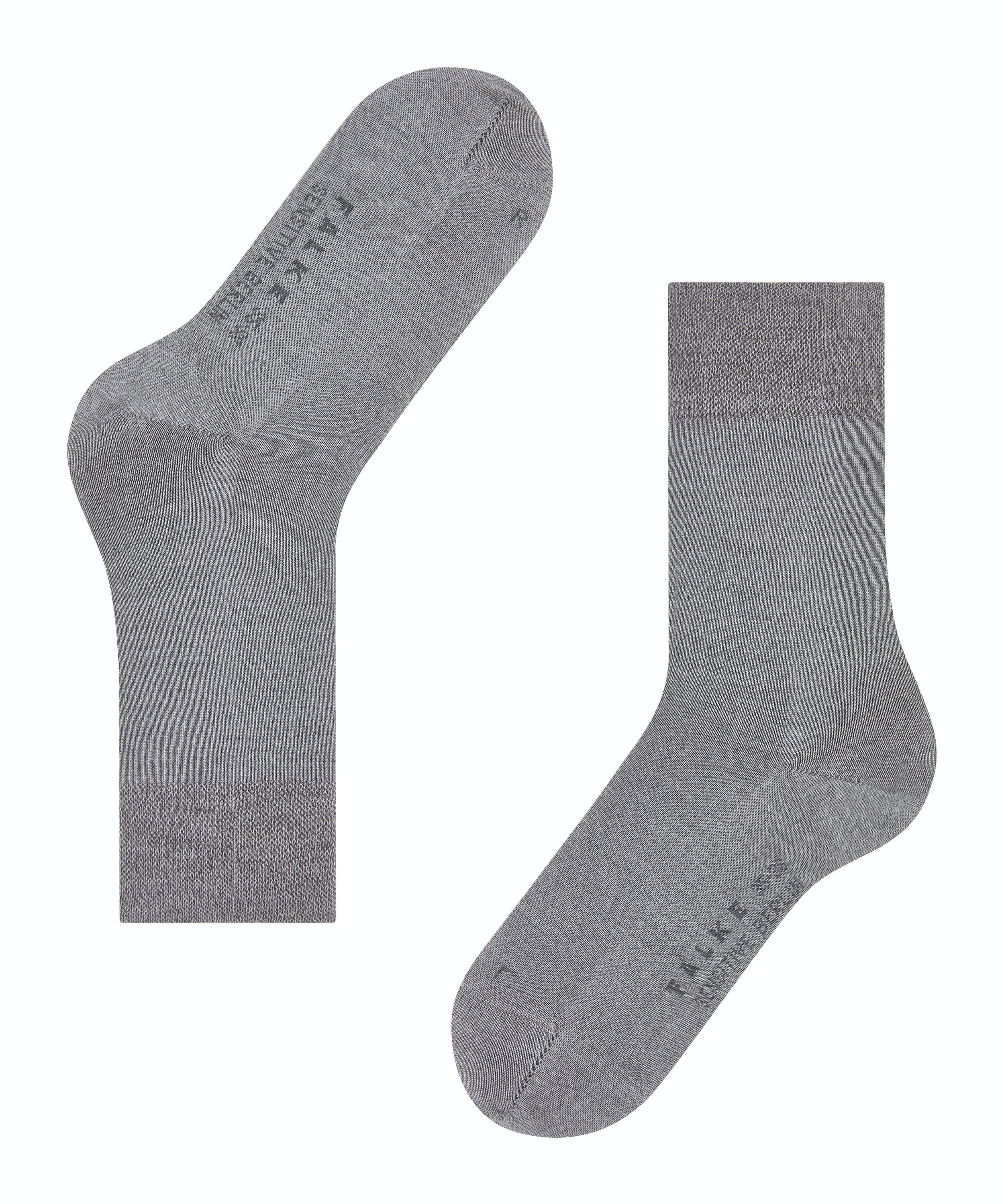 FALKE Sensitive Berlin damessokken, grijs (light grey mel.)