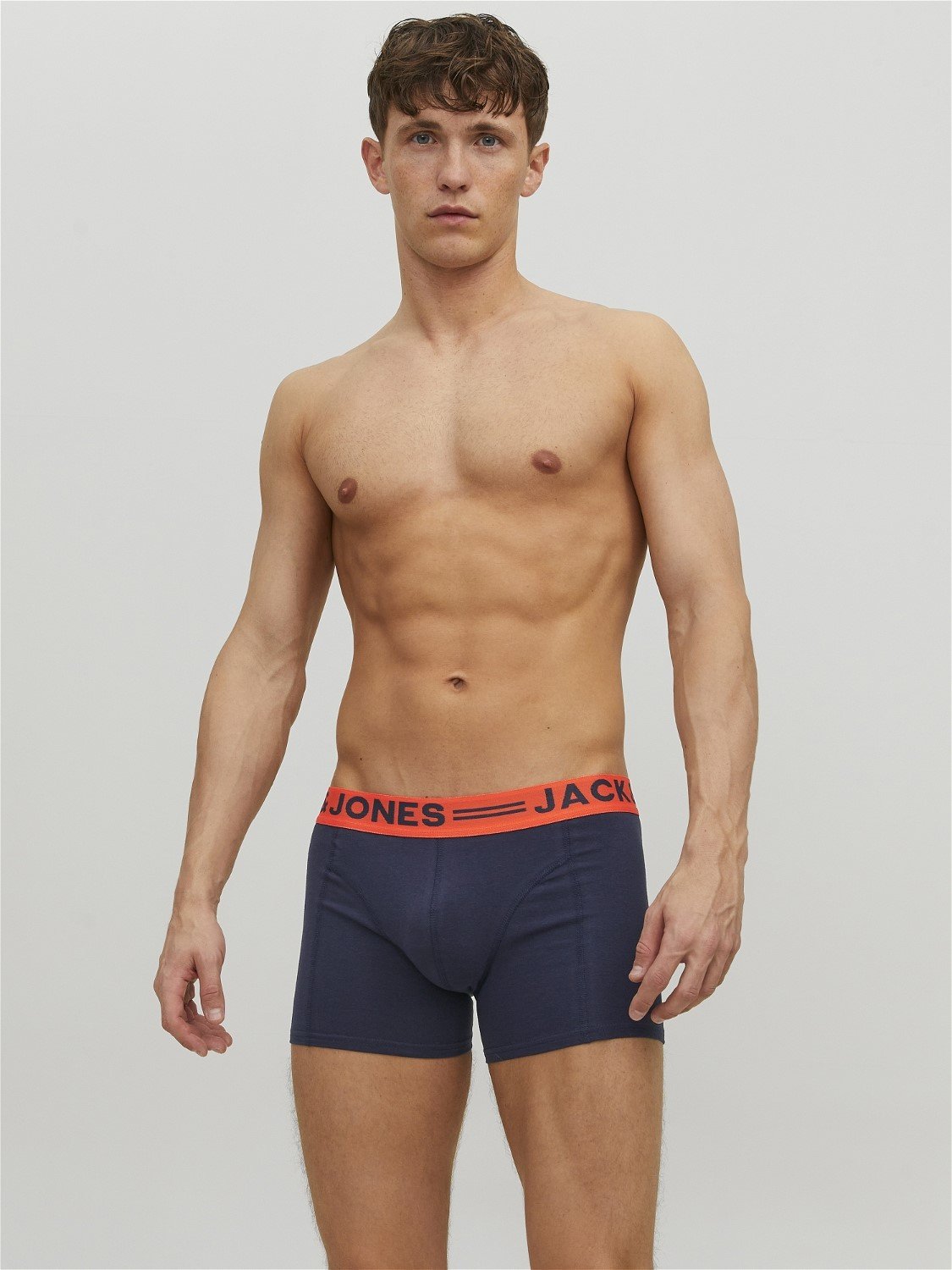 JACK & JONES Jaclichfield trunks (3-pack), heren boxers normale lengte, donkerrood