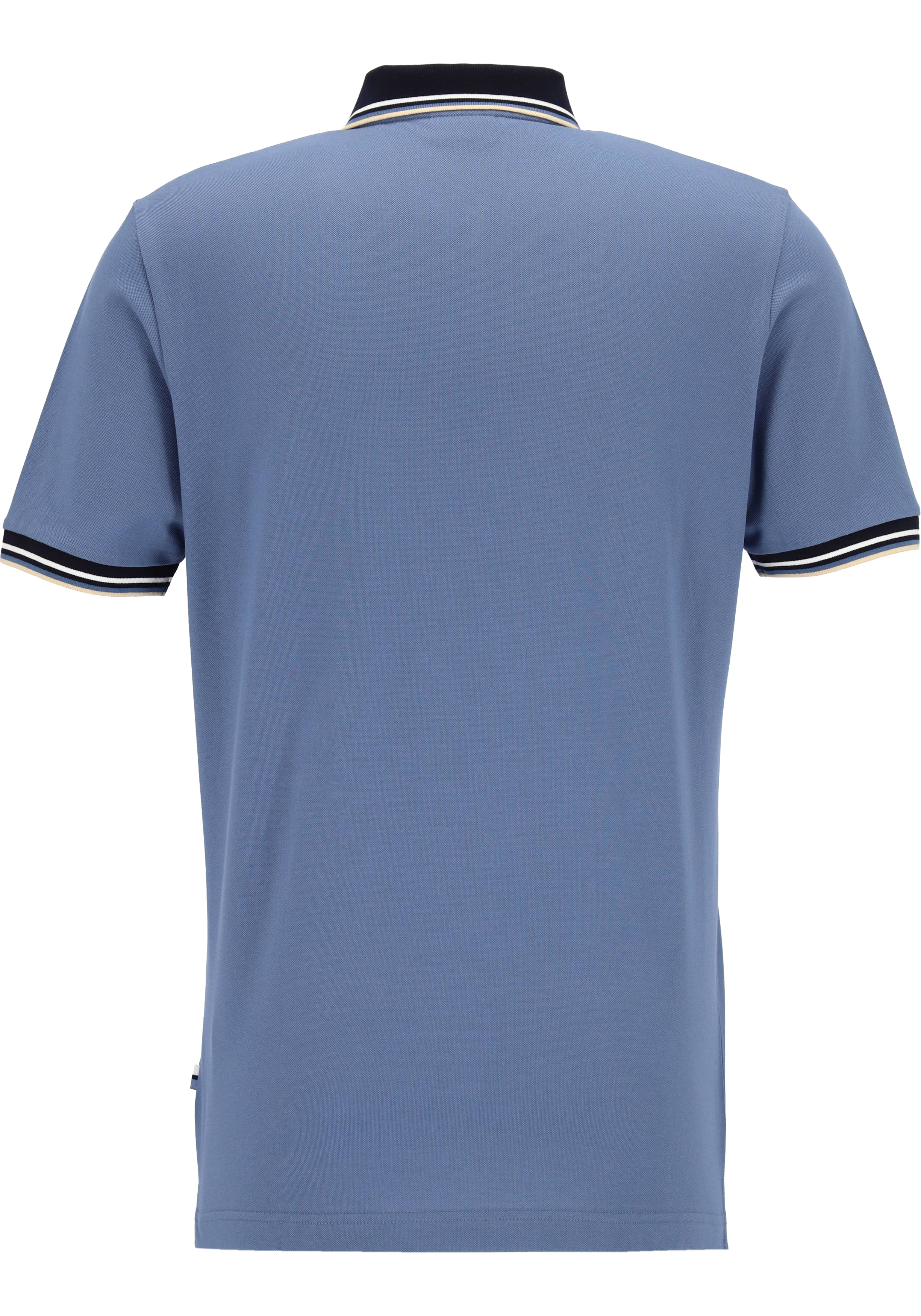 OLYMP Polo Casual, modern fit polo, rookblauw