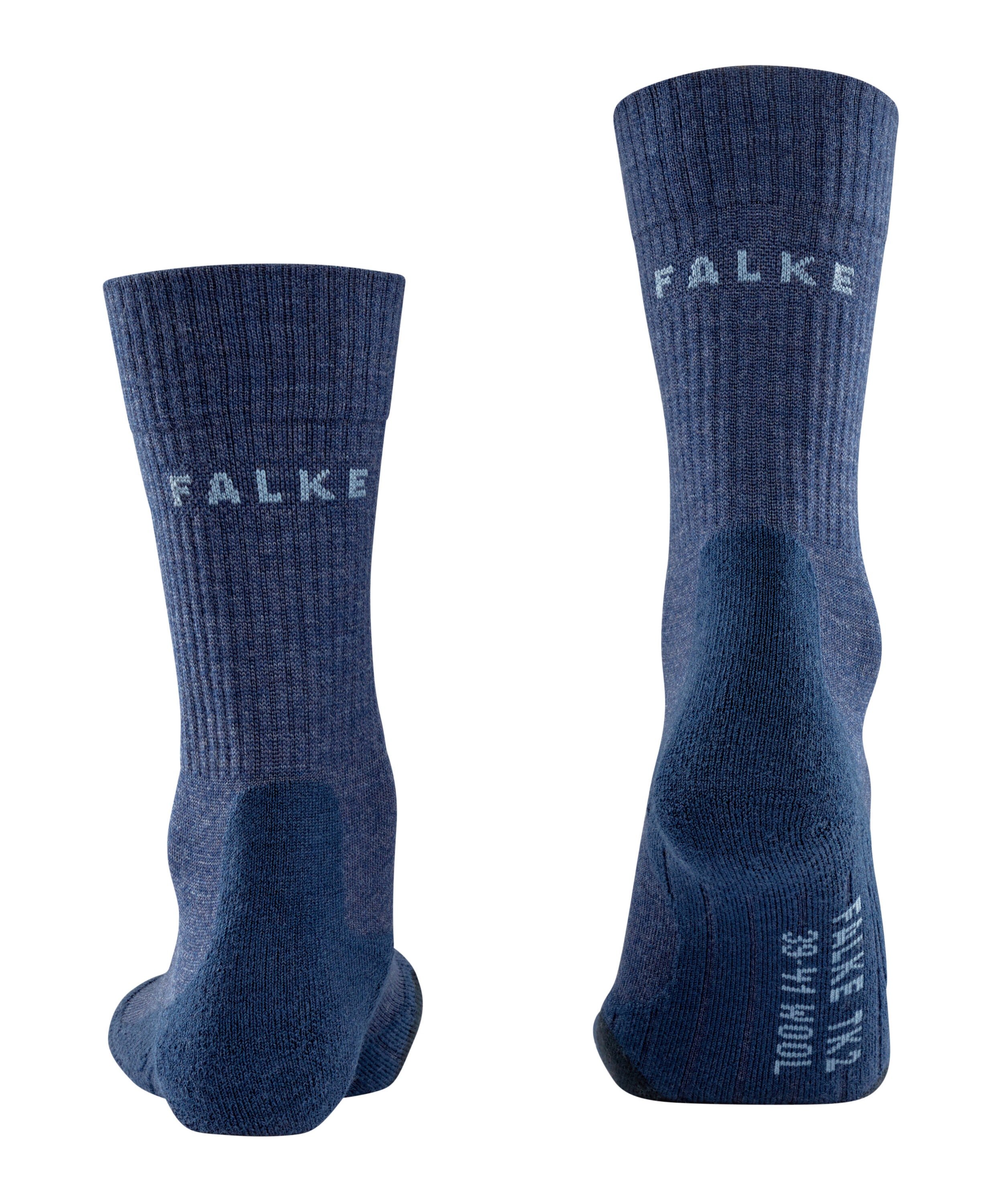 FALKE TK2 Explore Wool heren trekking sokken, jeansblauw (jeans)