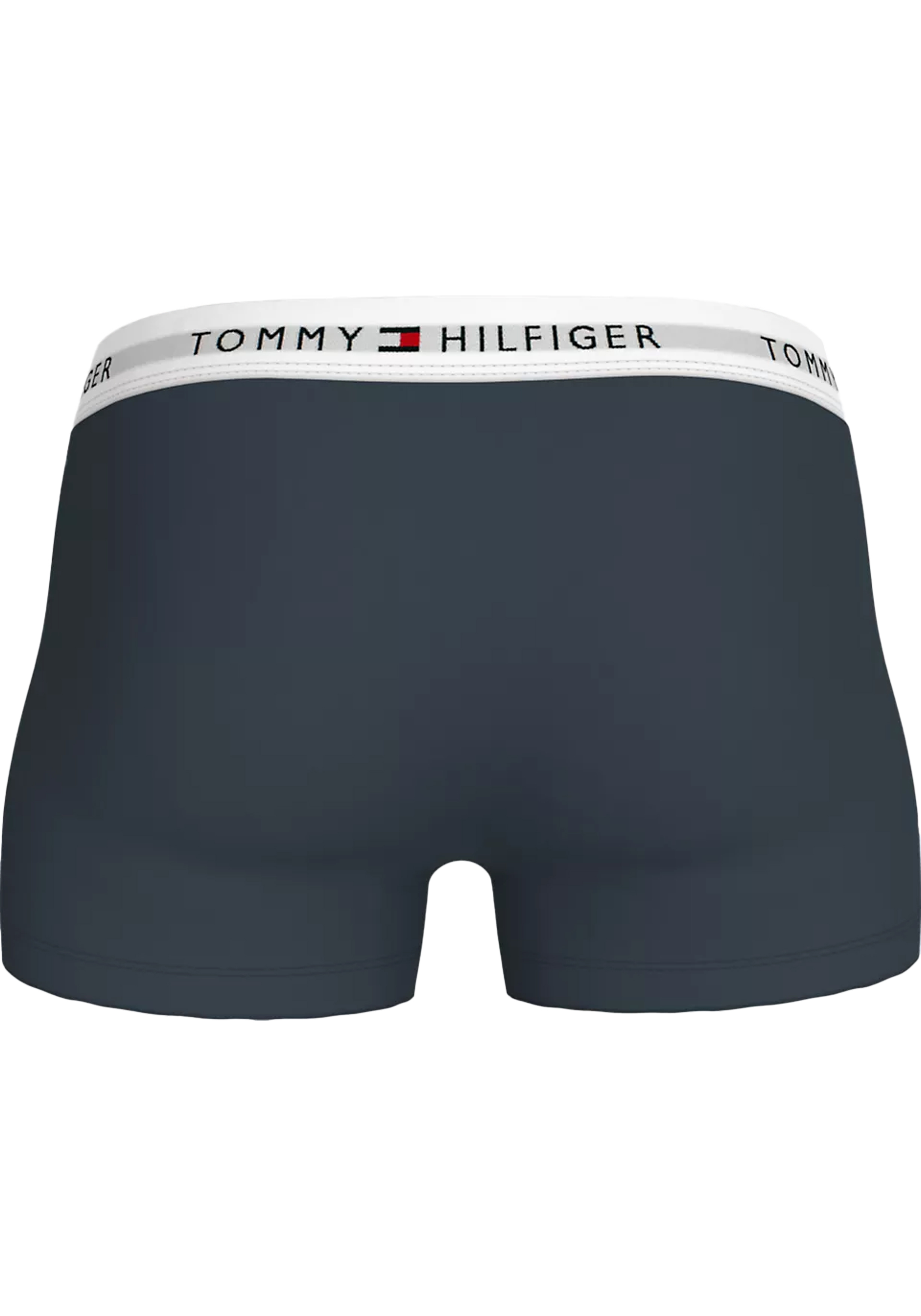 Tommy Hilfiger trunk (5-pack), heren boxers normale lengte, lichtblauw, grijs en donkerrood