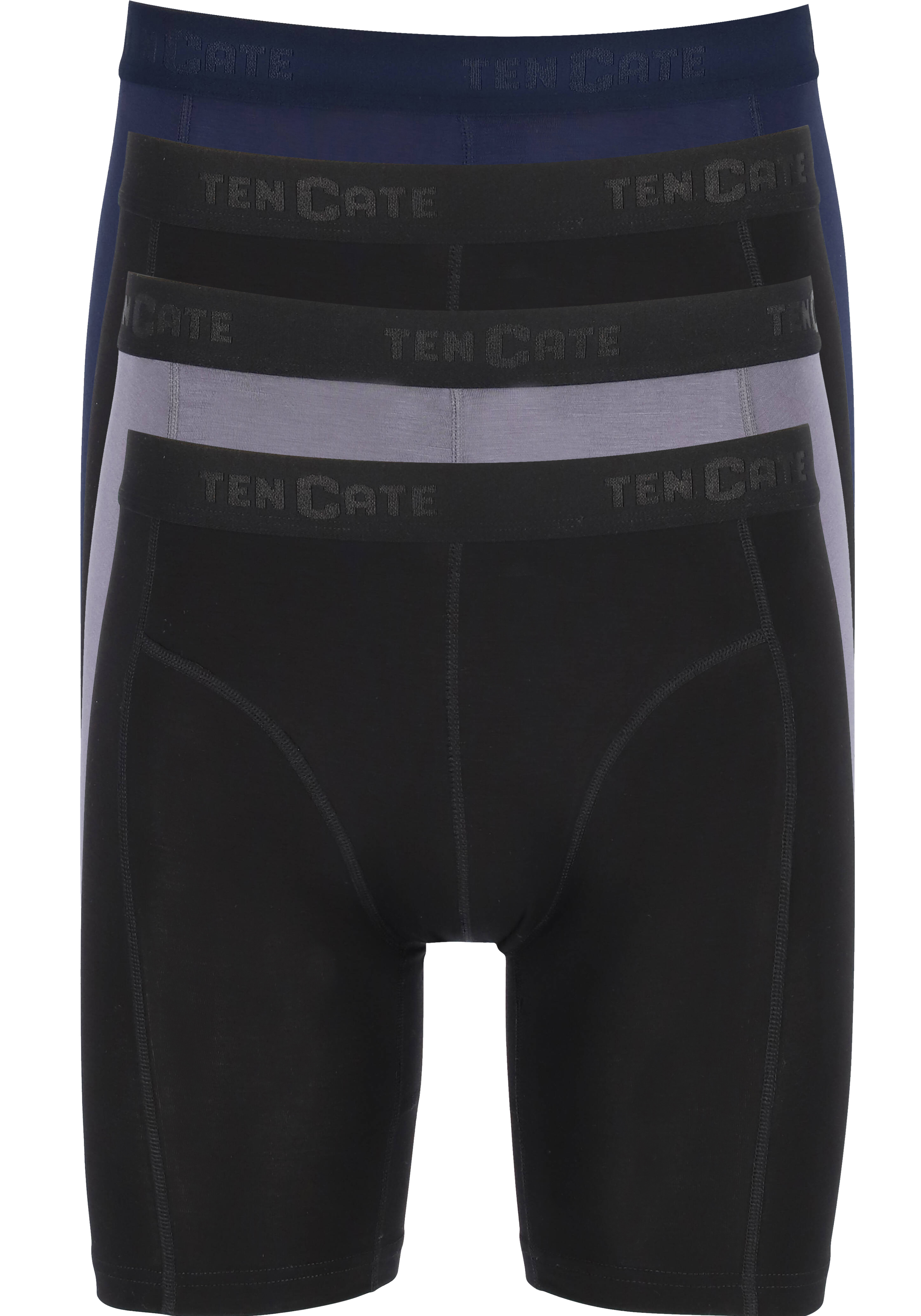 TEN CATE Basics men bamboo viscose long shorts (4-pack), heren boxers lange pijpen, multicolor