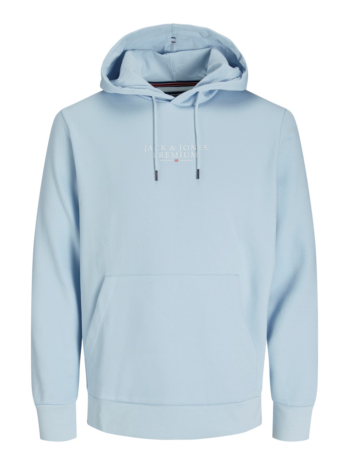 JACK & JONES Arie sweat hood slim fit, heren hoodie katoenmengsel met capuchon, blauw