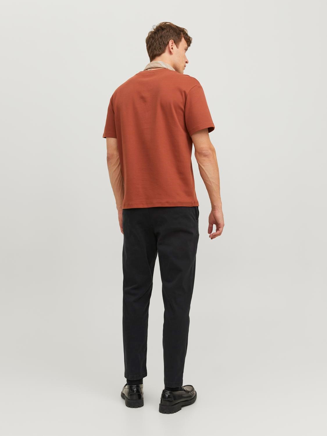 JACK & JONES Ace Harlow Chino loose fit, heren chino, zwart