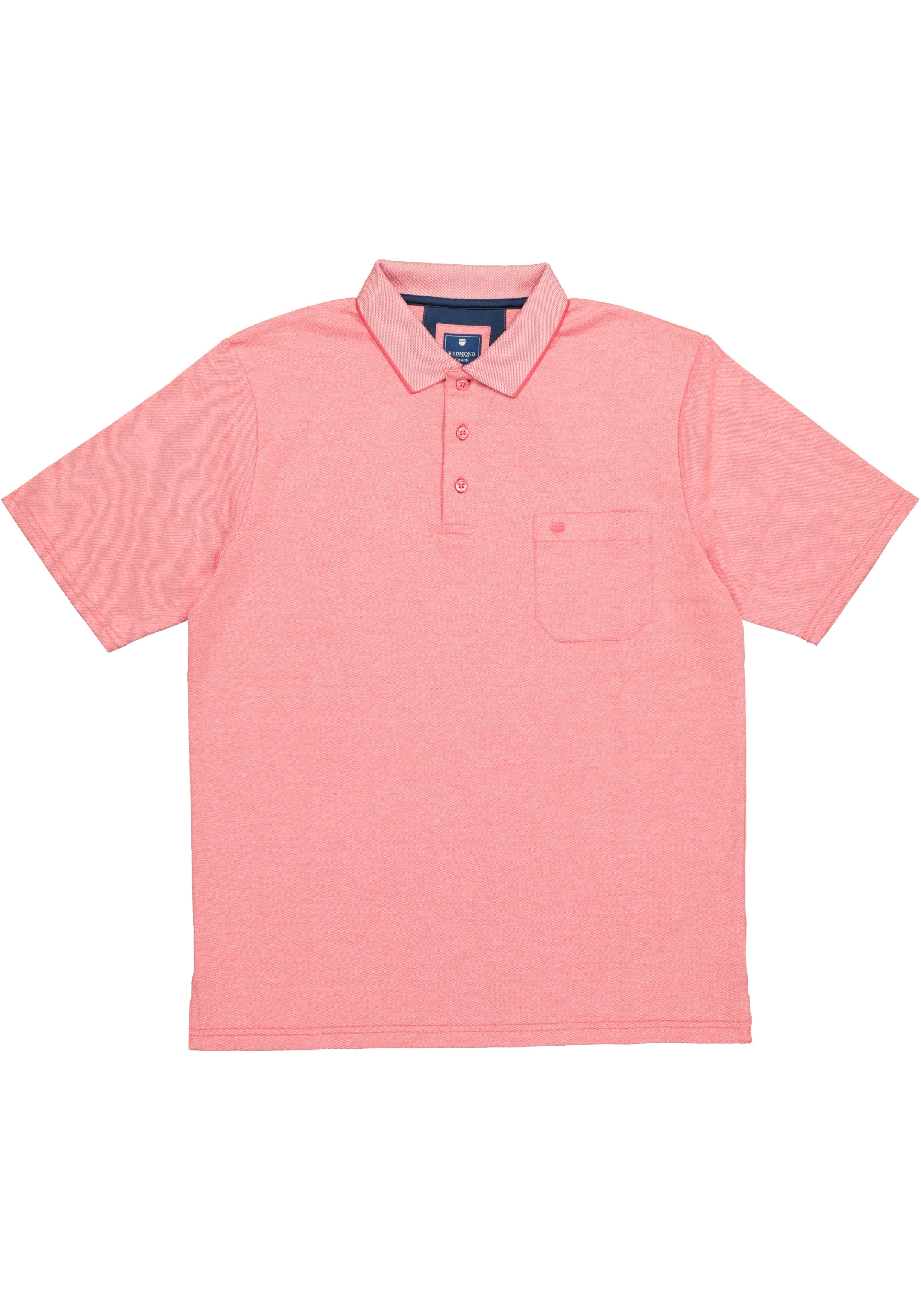 Redmond regular fit poloshirt, rood melange