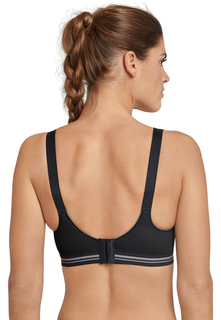 SCHIESSER Sport bh (1-pack), dames sportbeha actief high impact zwart