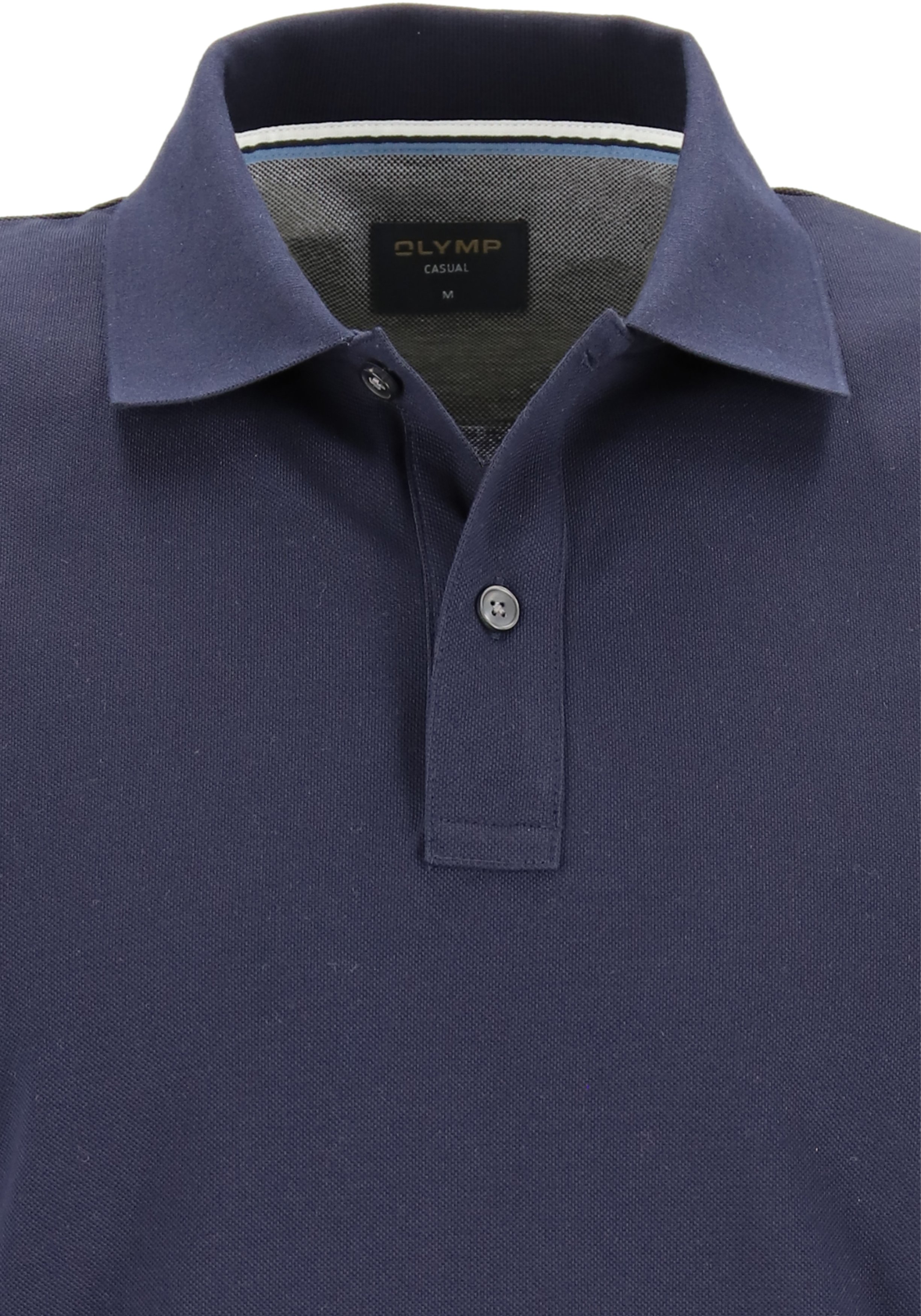 OLYMP Polo Casual, modern fit polo, marine blauw