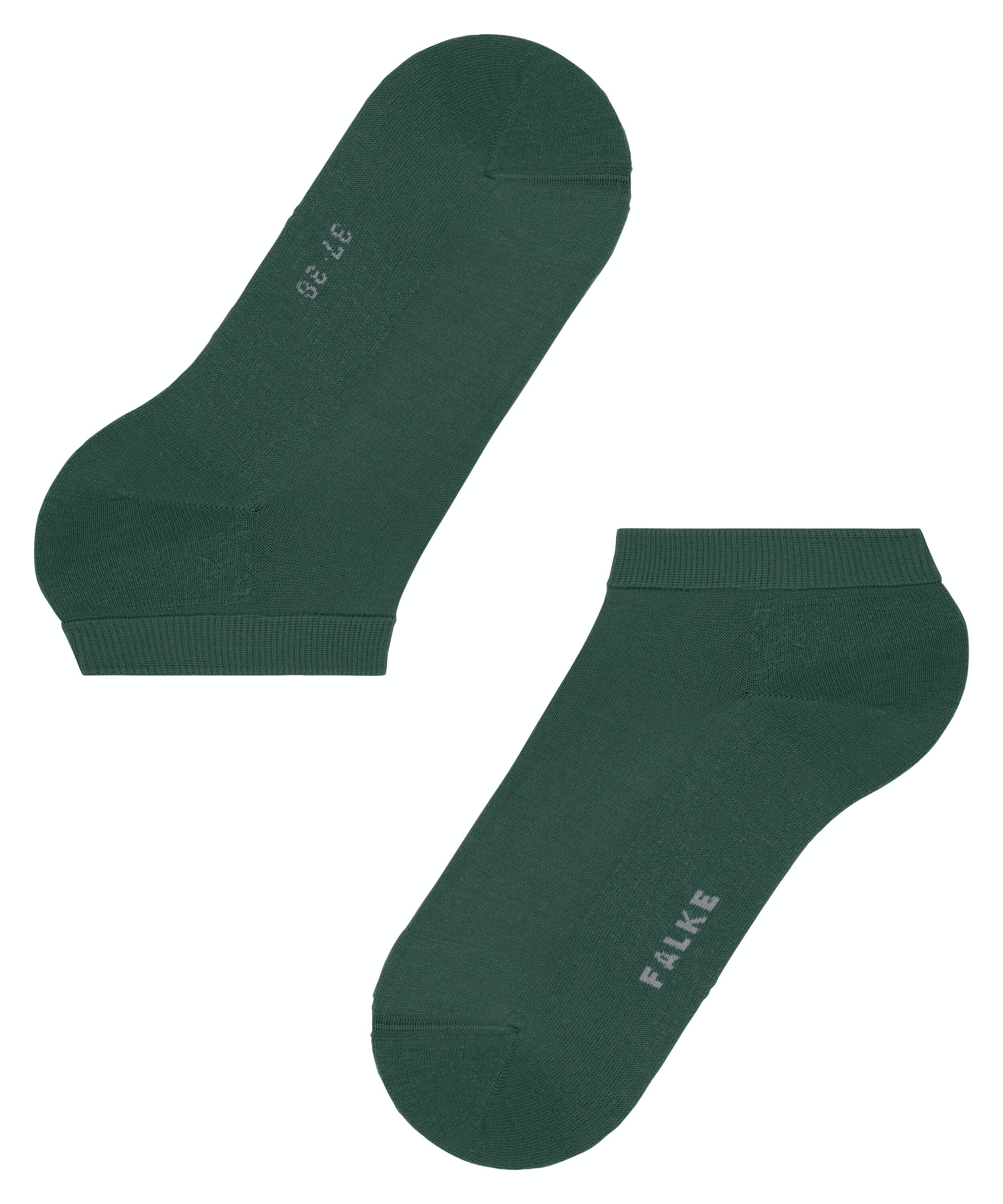 FALKE ClimaWool dames sneakersokken, groen (hunter green)