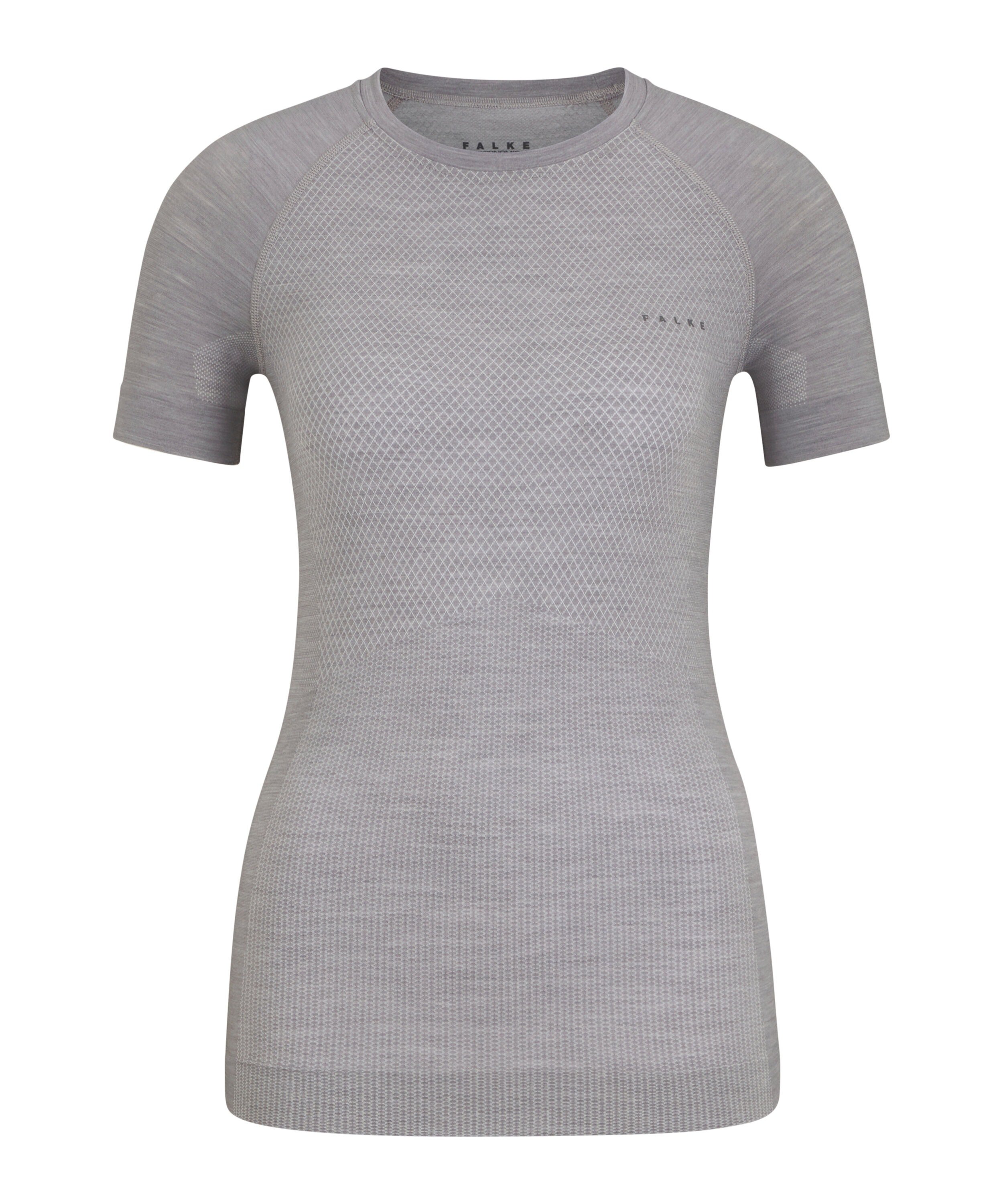 FALKE dames T-shirt Wool-Tech Light, thermoshirt, grijs (grey-heather)